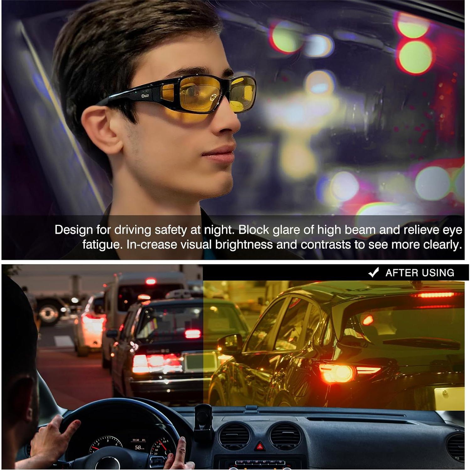 Gafas de Conducción Nocturna DUCO Polarizadas Ajustables