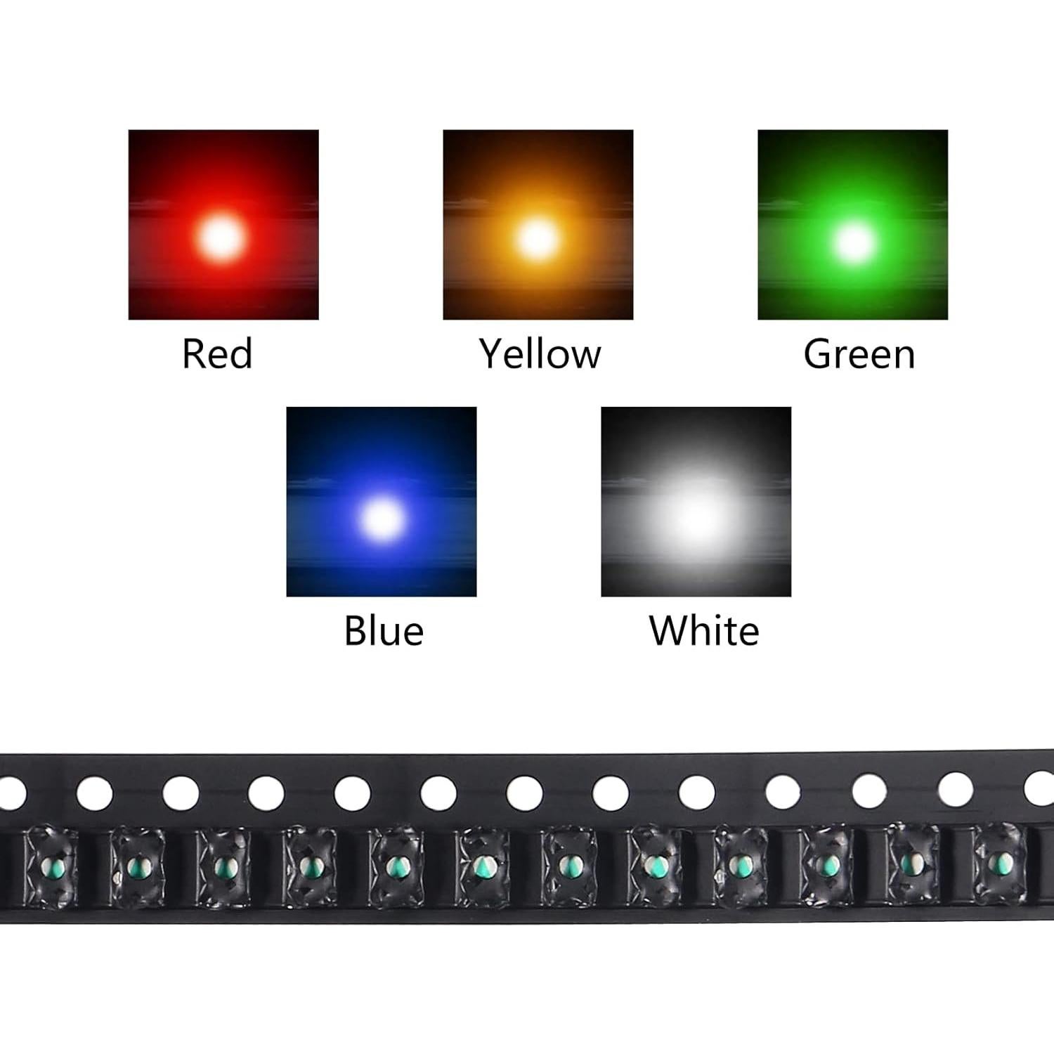 Kit de LED SMD 1206 AEDIKO 100pcs 5 Colores Mini Chip