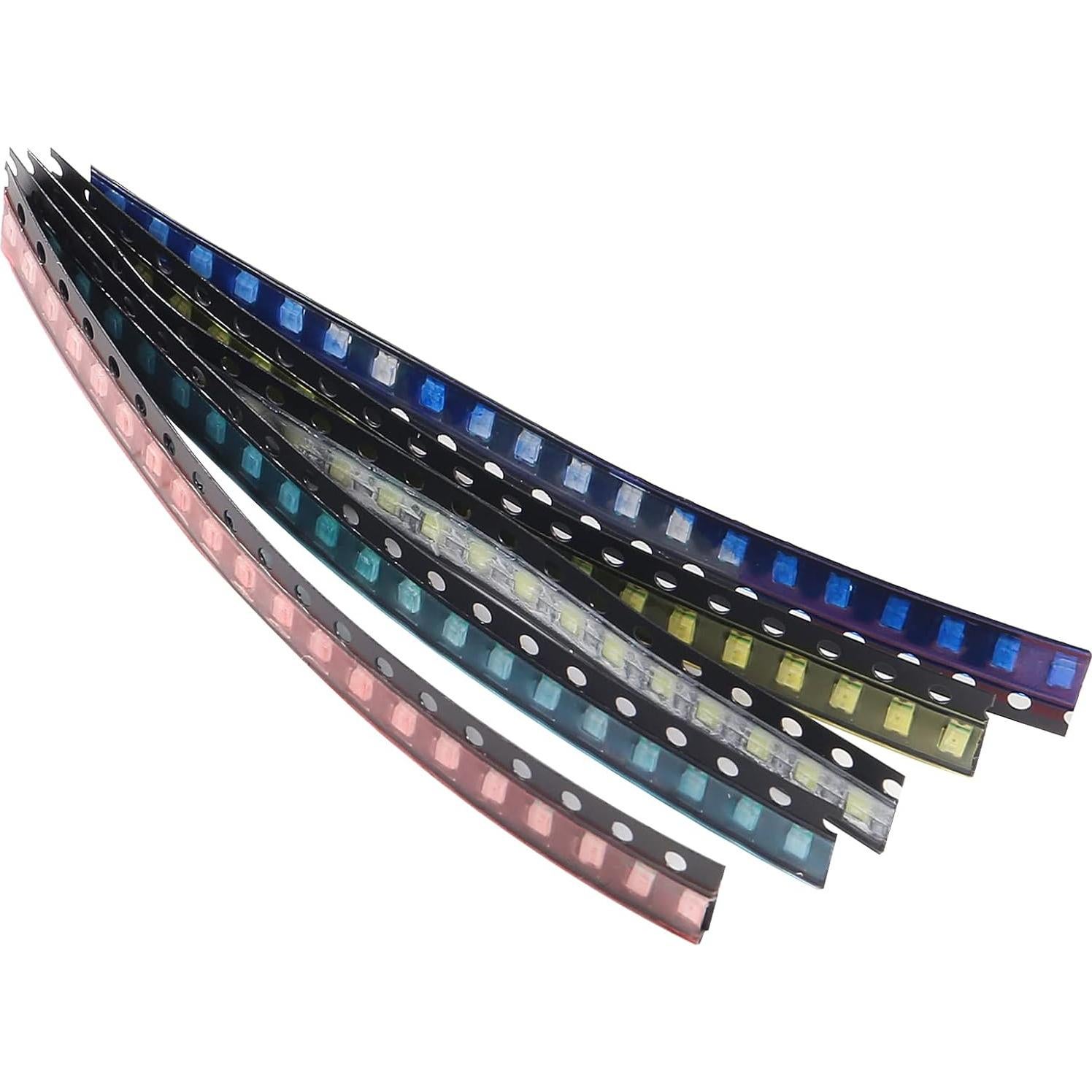 Kit de LED SMD 1206 AEDIKO 100pcs 5 Colores Mini Chip