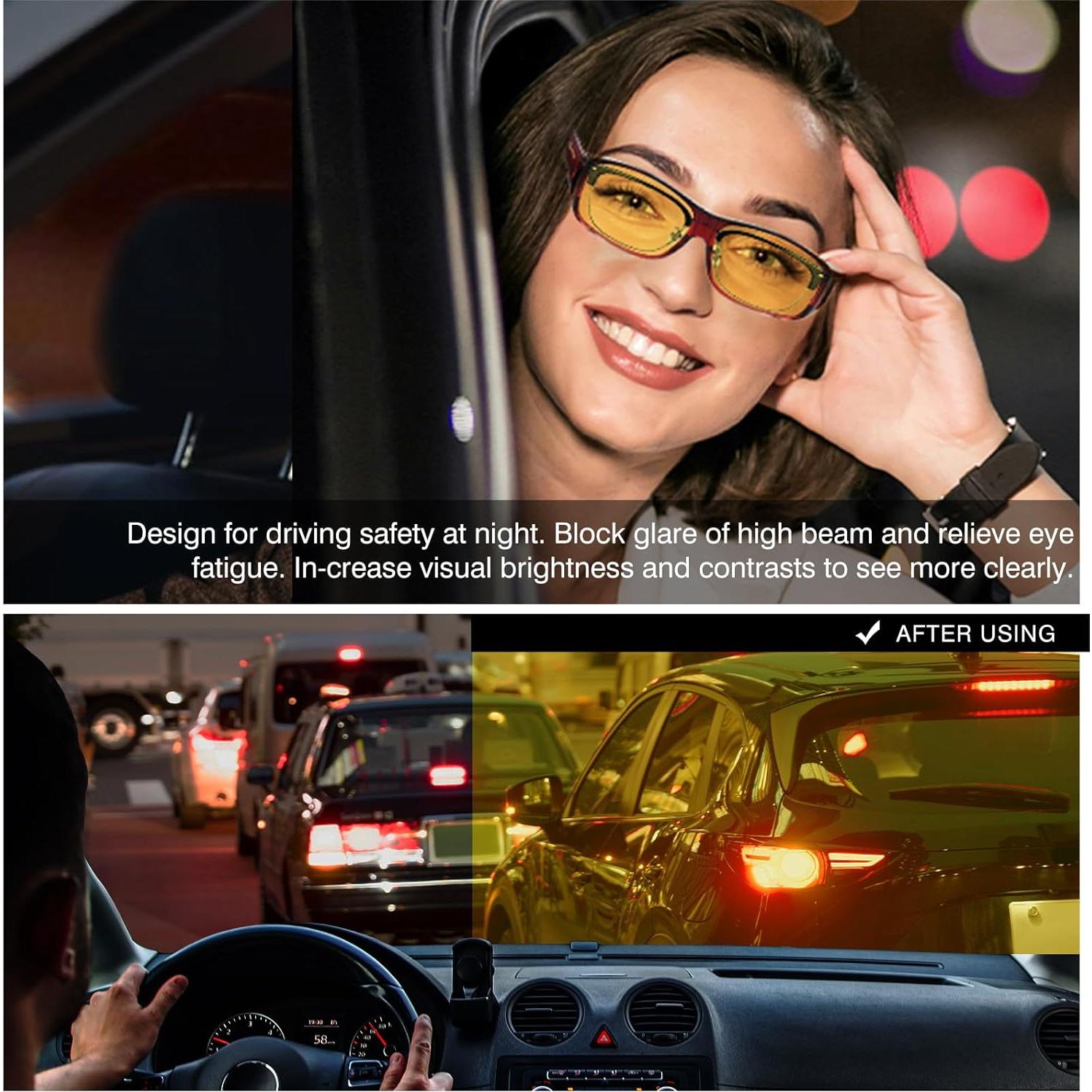 Gafas de Conducción DUCO 8953Y con Lentes Amarillos Polarizados