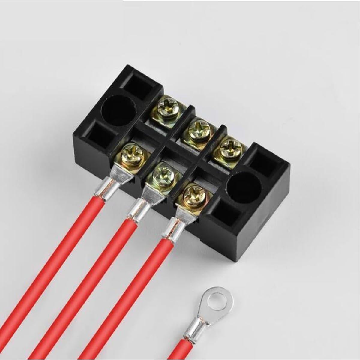 50 Piezas Terminales de Anillo No Aislados Teansic AWG12-10