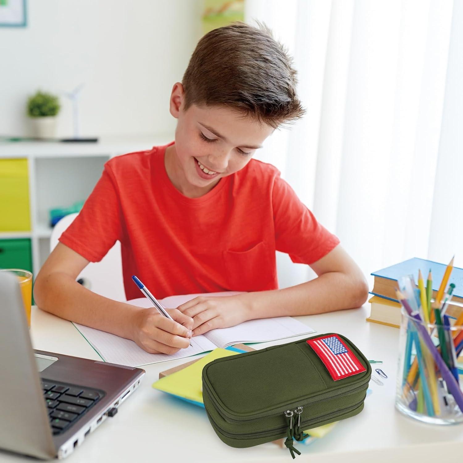 Funda Táctica Atripack para Lápices Verde 2 Compartimentos