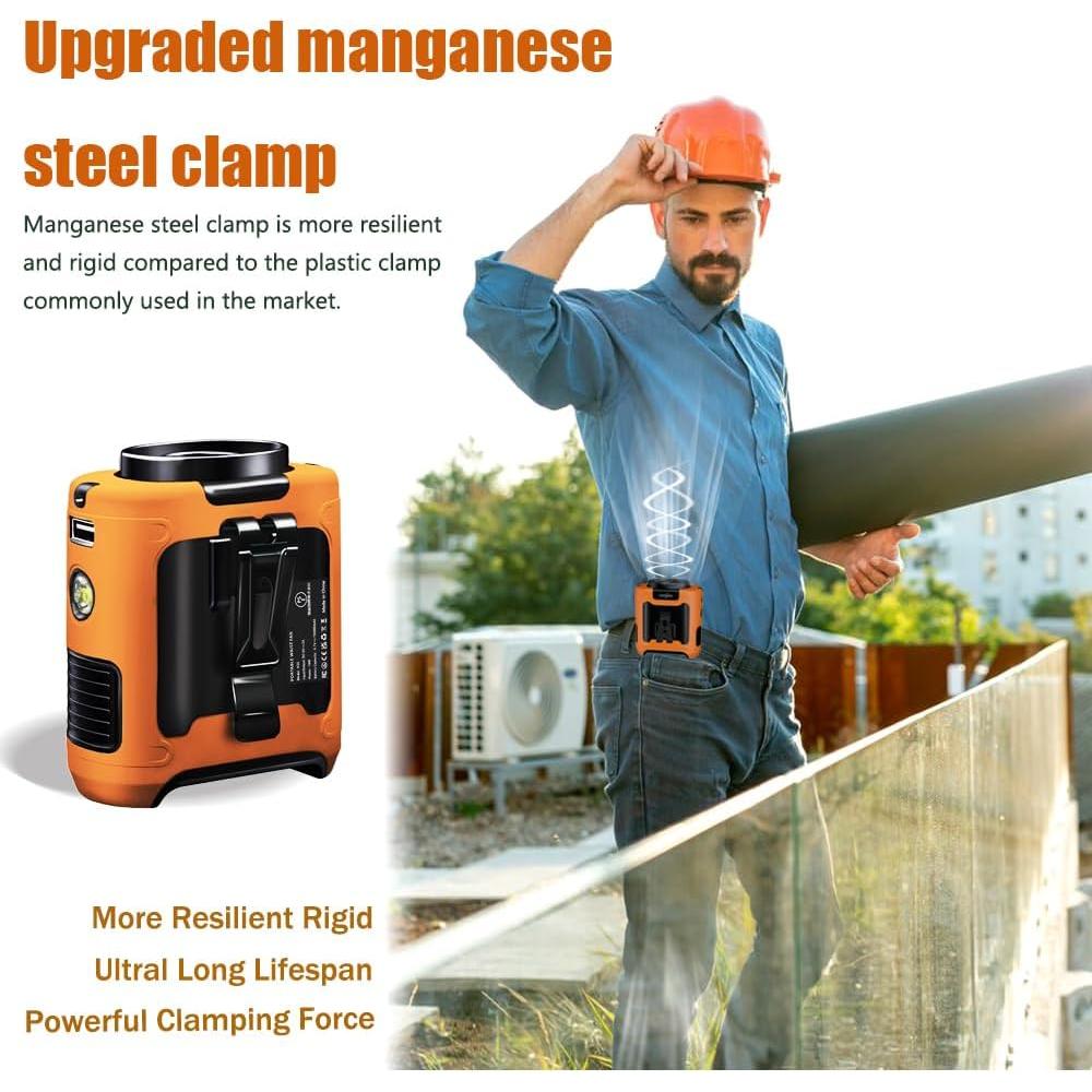 Ventilador Personal CAZOKASI K50 10000mAh Recargable Naranja