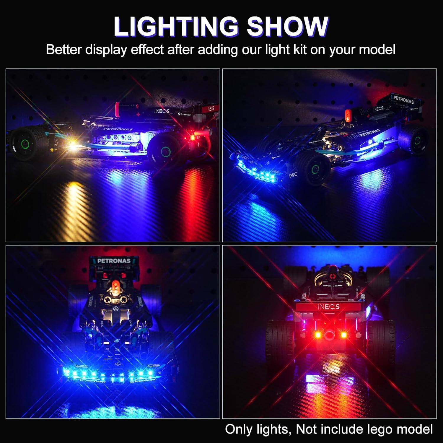 Kit de Iluminación LED DALDED para Lego 42165 Mercedes-AMG F1
