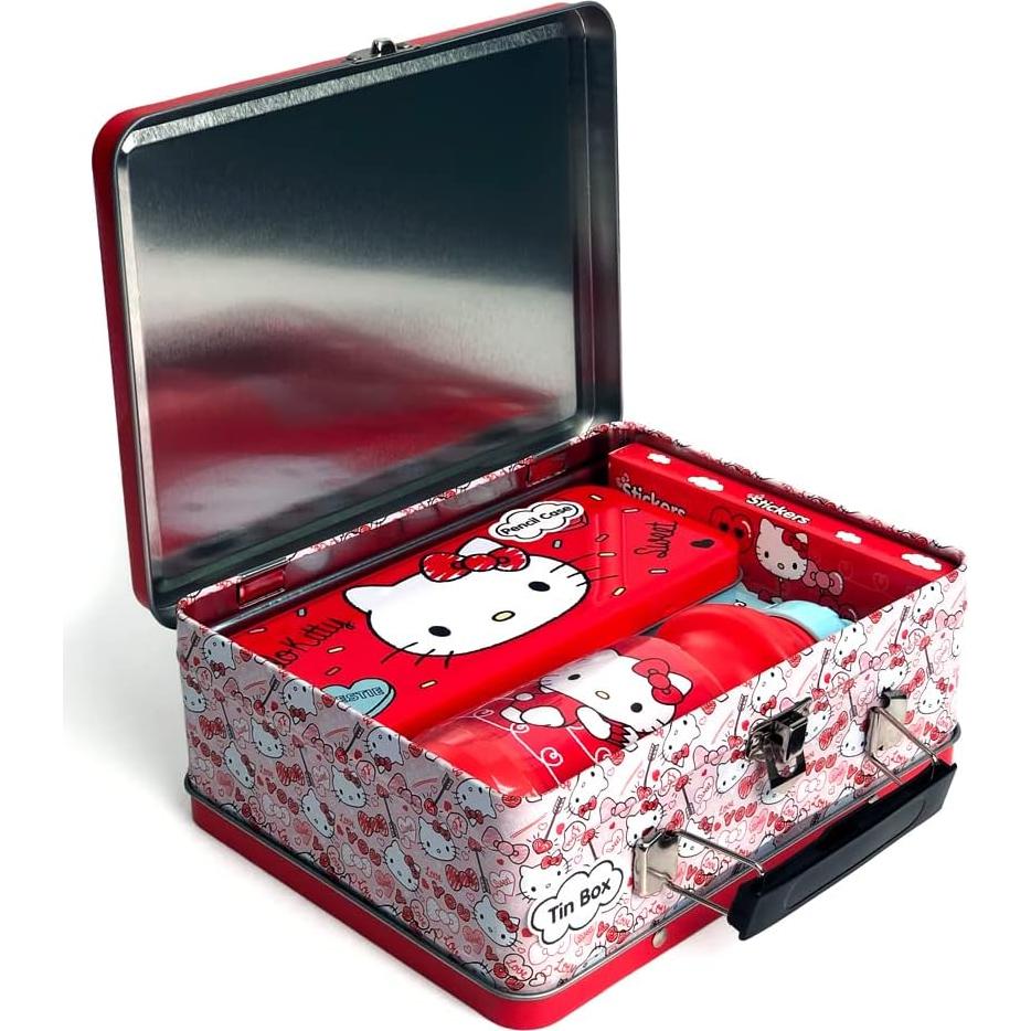 Conjunto de Regalo Hello Kitty - Caja de Almuerzo, Botella, Rompecabezas y Estuche