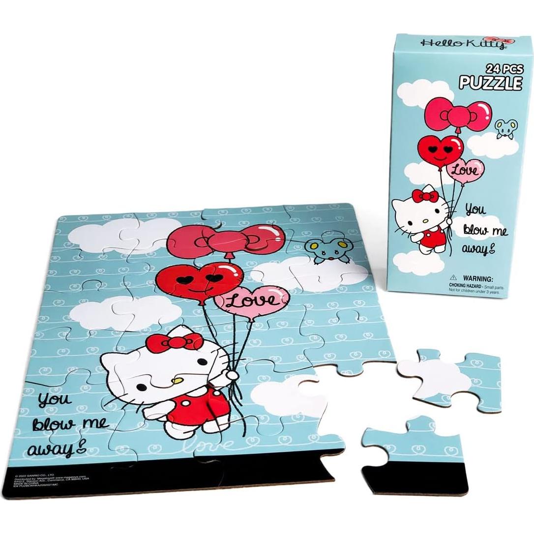 Conjunto de Regalo Hello Kitty - Caja de Almuerzo, Botella, Rompecabezas y Estuche