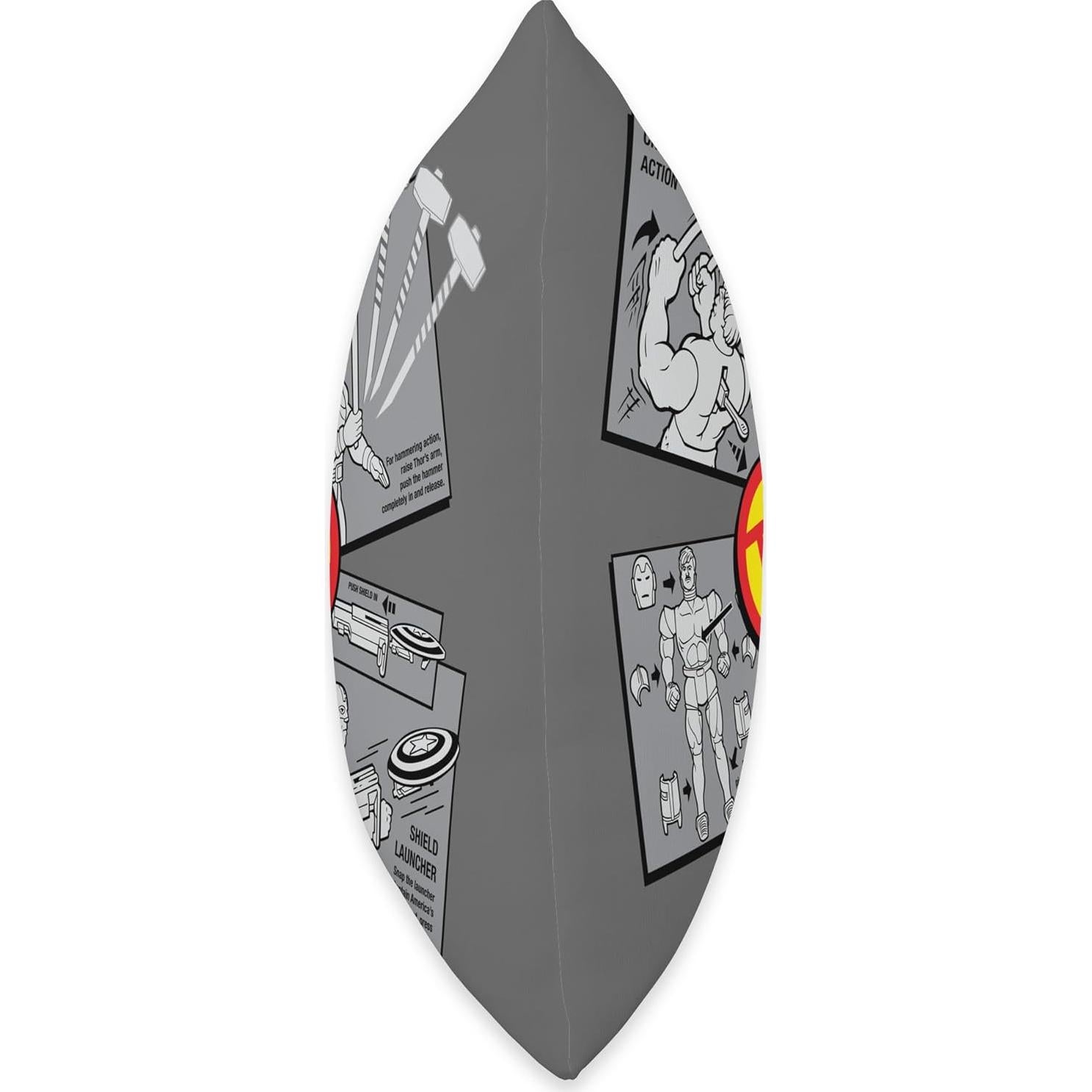 Cojín Retro Marvel Toy Biz 40x40 cm Hulk Thor Iron Man