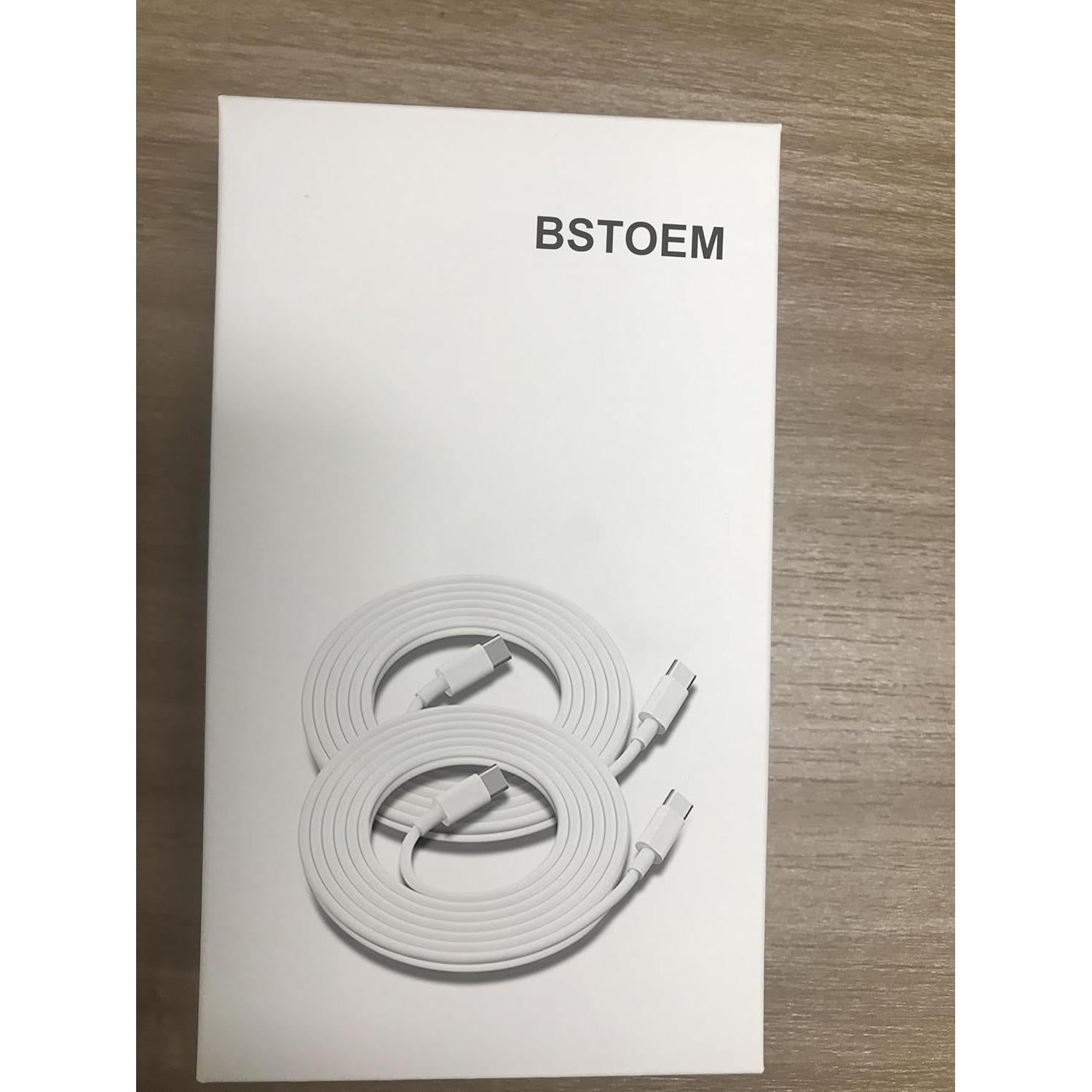 Paquete de 2 Cables USB-C 10 pies 100W BSTOEM Carga Rápida