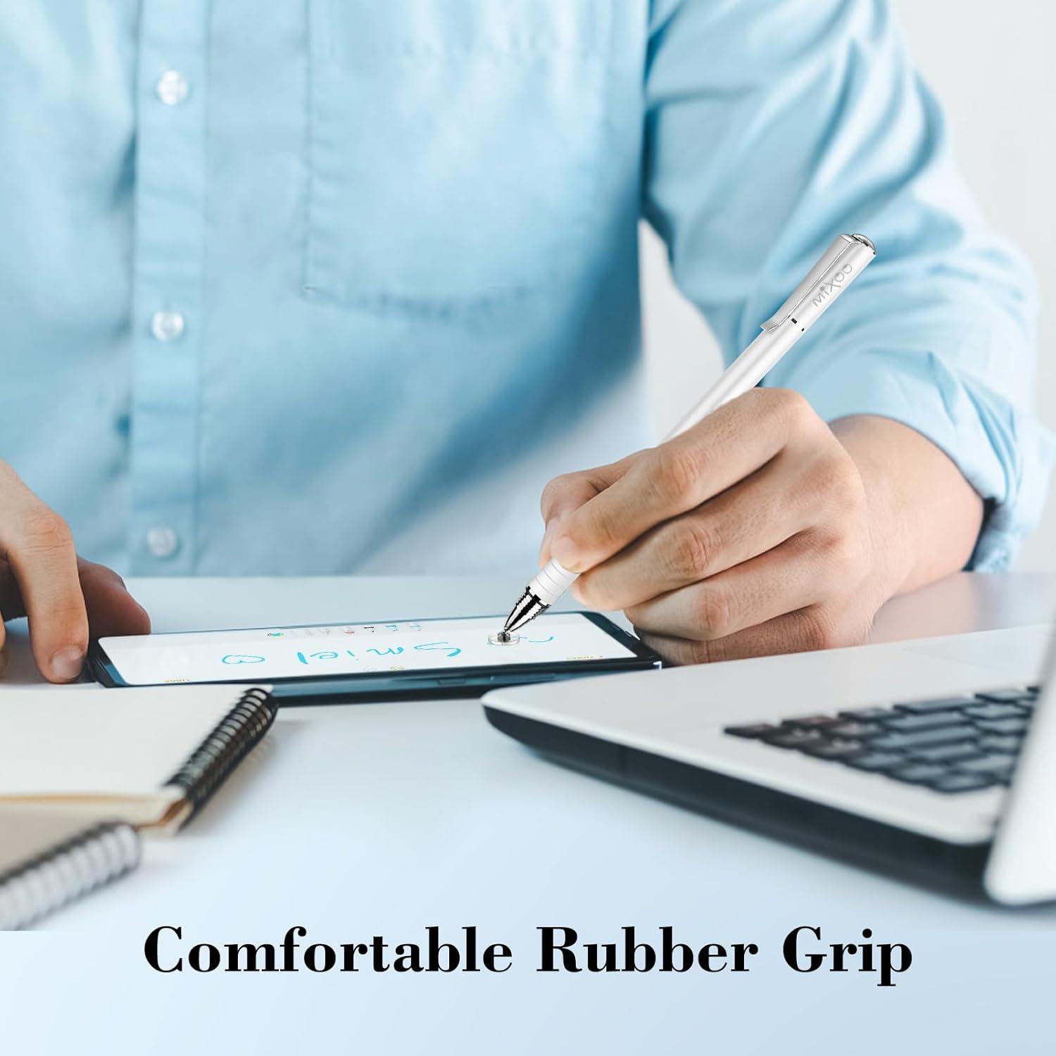 Paquete de 6 bolígrafos stylus Mixoo 2 en 1 para pantallas táctiles