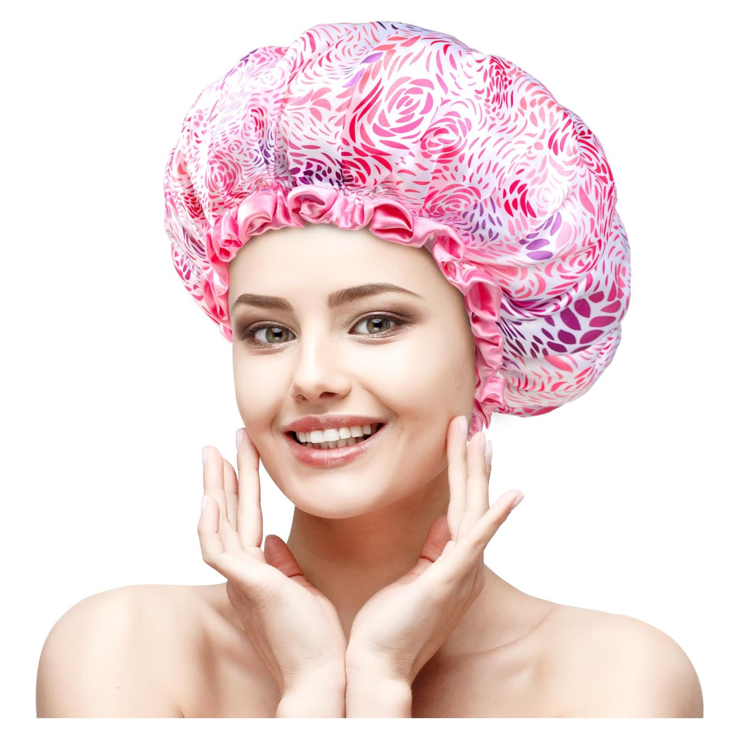 Tapa de Ducha Mediana Mikimini - Doble Capa Impermeable Floral