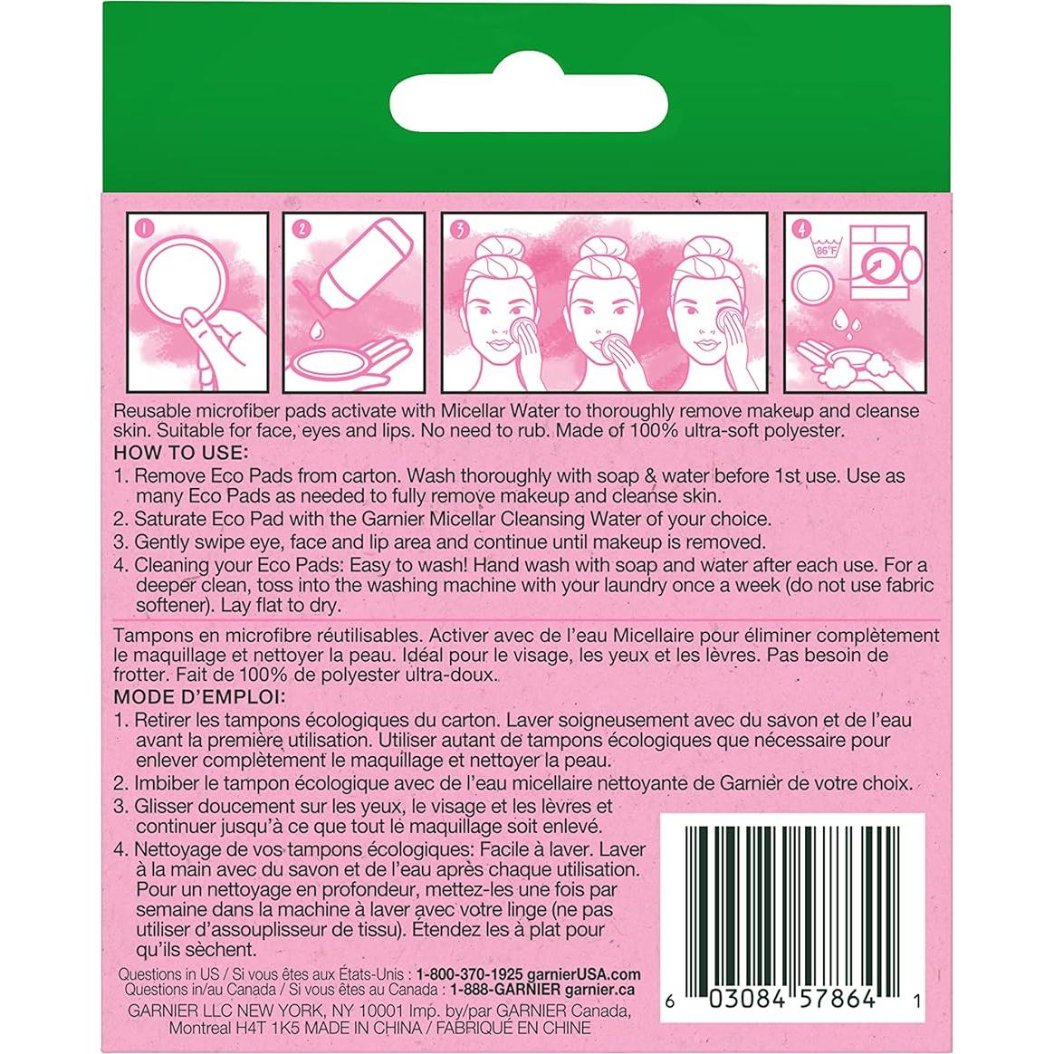 Almohadillas Ecológicas Limpiadoras Garnier SkinActive 3 Unidades