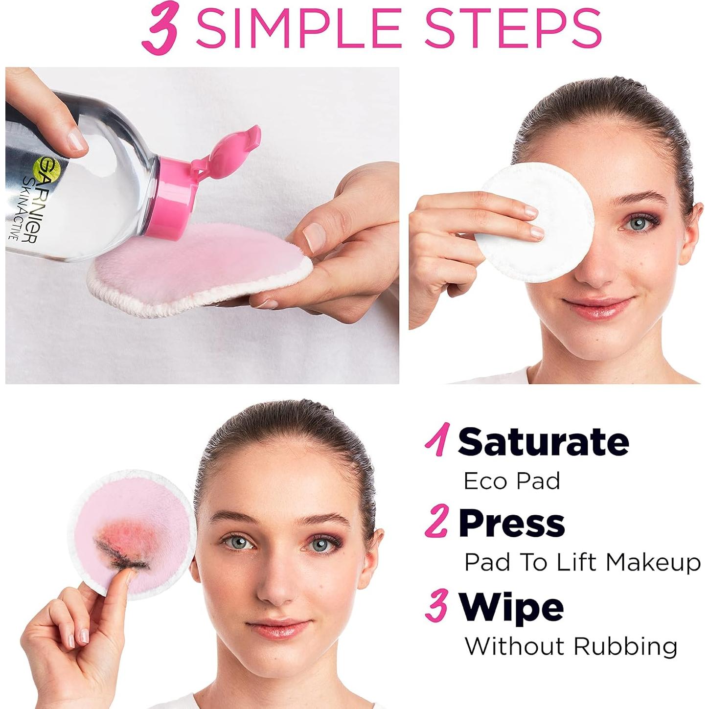 Almohadillas Ecológicas Limpiadoras Garnier SkinActive 3 Unidades