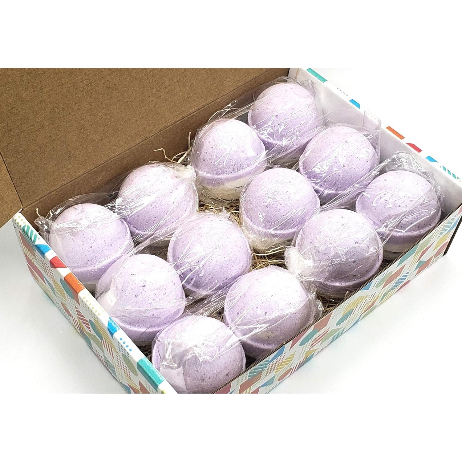 Paquete de 12 Bombas de Baño Lavanda Refugee Bath Co.