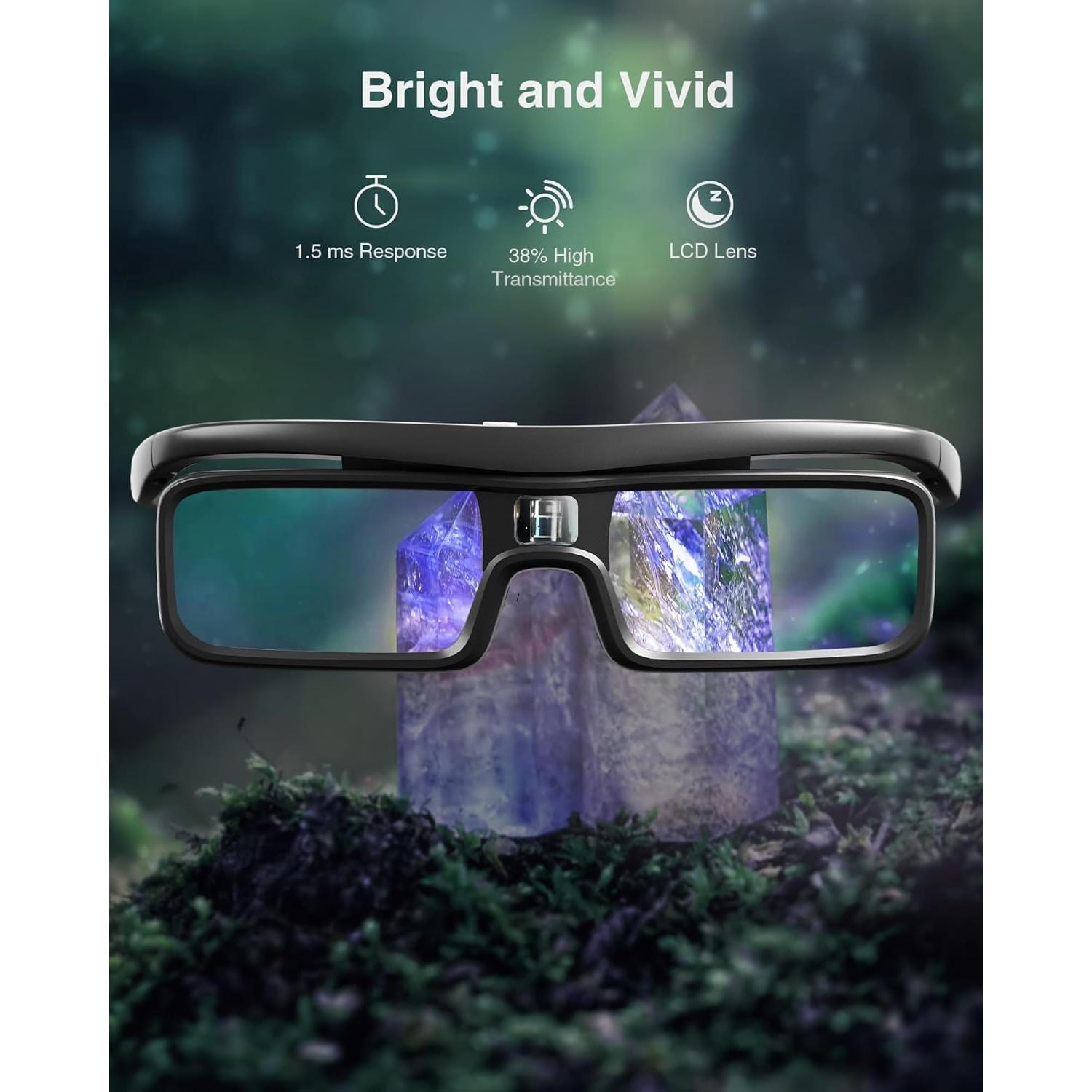 Gafas 3D DLP Link AWOL VISION DG-002, 2 Paquetes