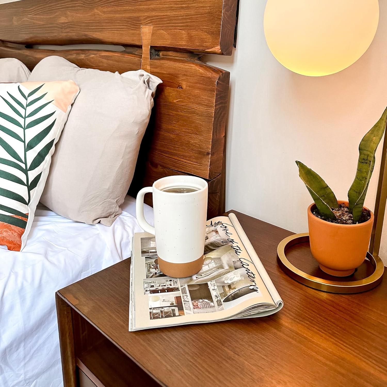 Taza de Té Grande Mora Ceramics con Infusor y Tapa 532 ml