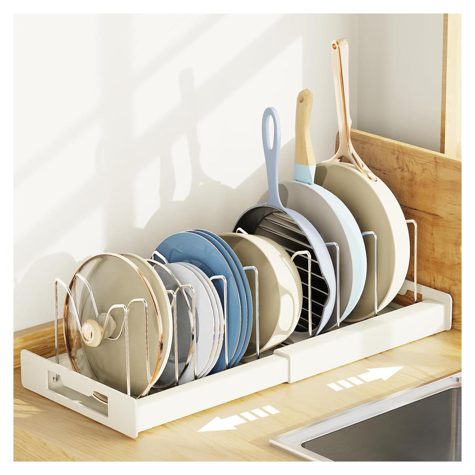 Organizador de Ollas y Sartenes Dayacoco Ajustable 30-56 cm