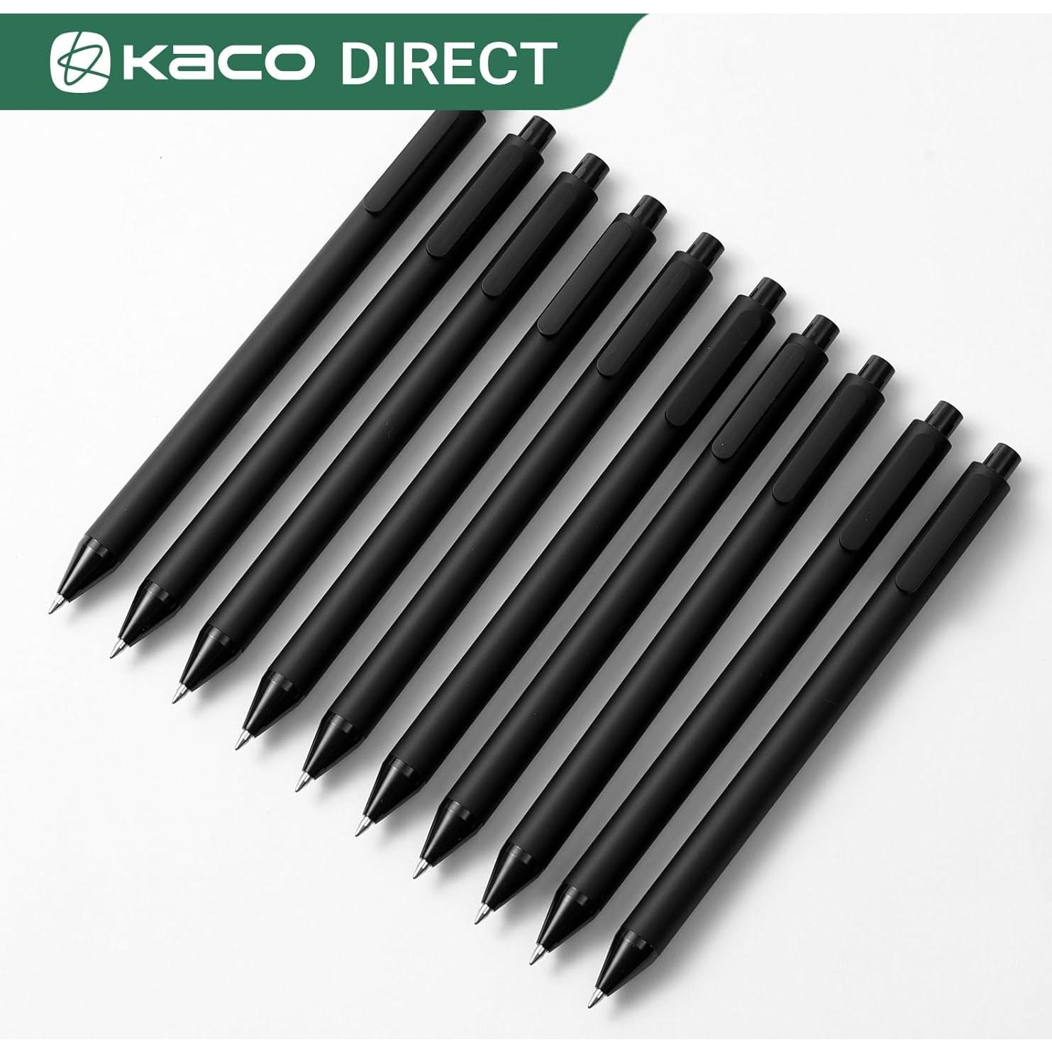 Bolígrafos de Gel Kaco PURE 20 Piezas 0.5 mm Tinta Negra