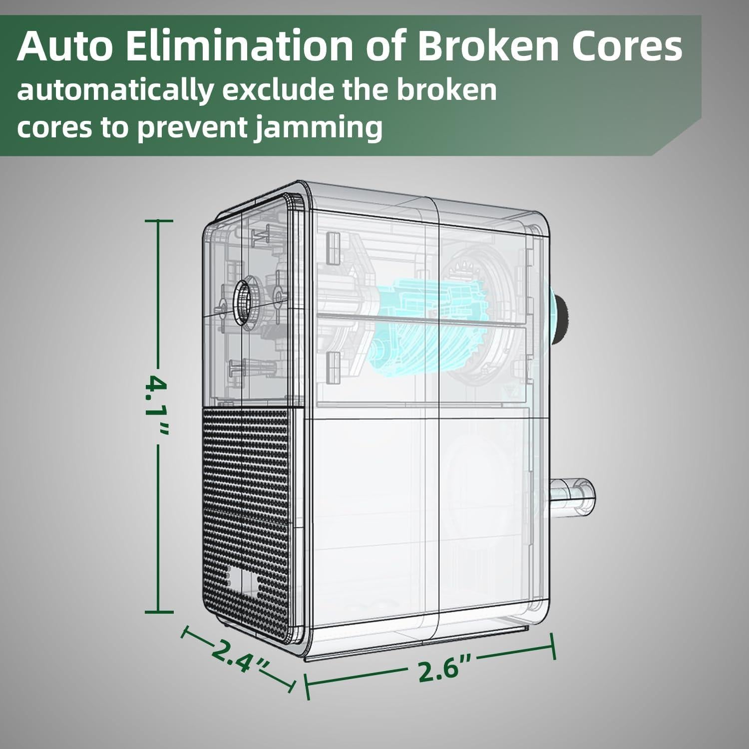 Afilador de Lápices Manual Deli Verde con Punta Ajustable
