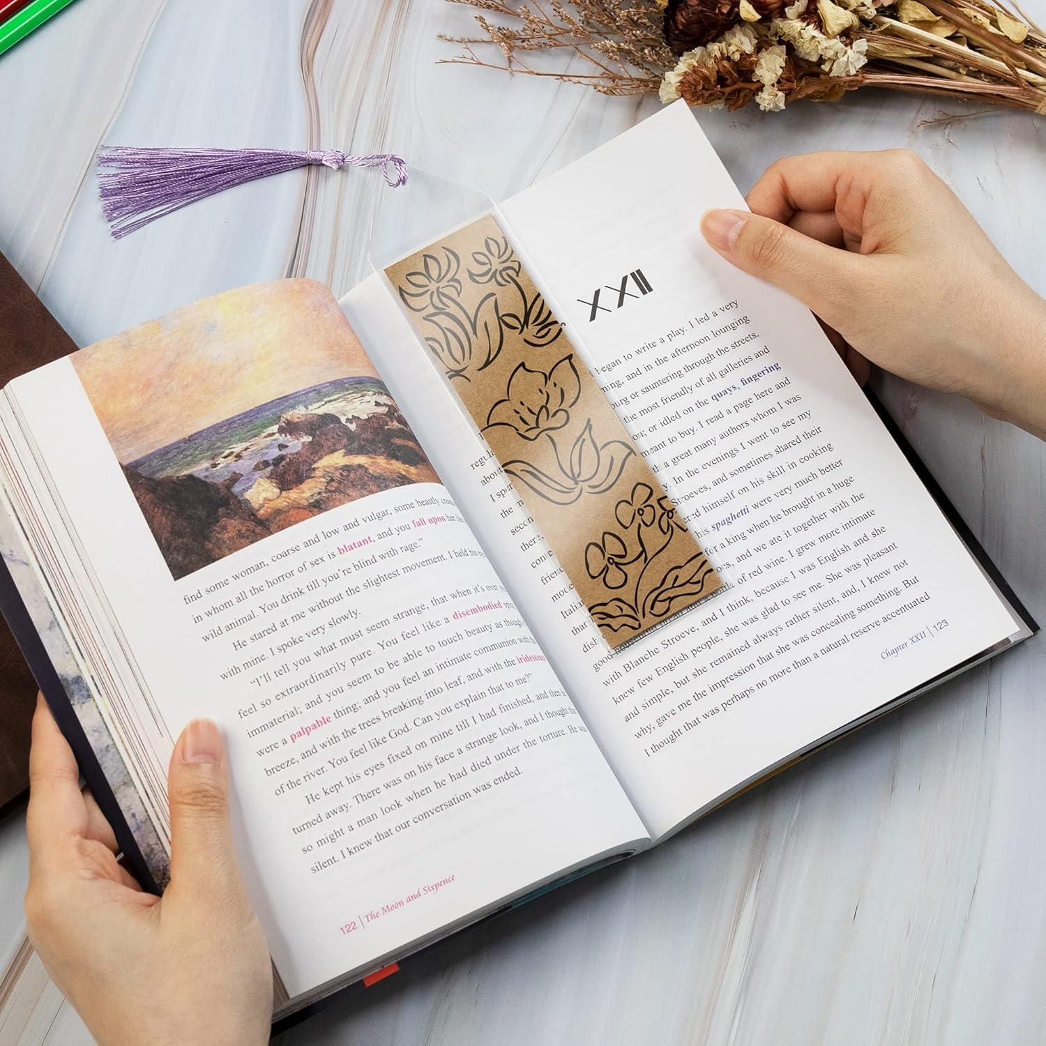 Tarjetas de Marcador Kraft SWATOM 50 PCS con Etiquetas PVC