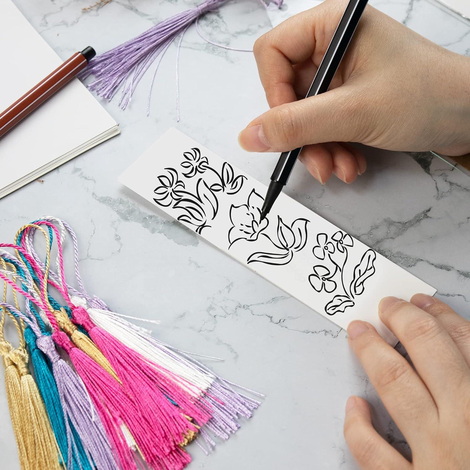 Tarjetas de Marcador Kraft SWATOM 50 PCS con Etiquetas PVC