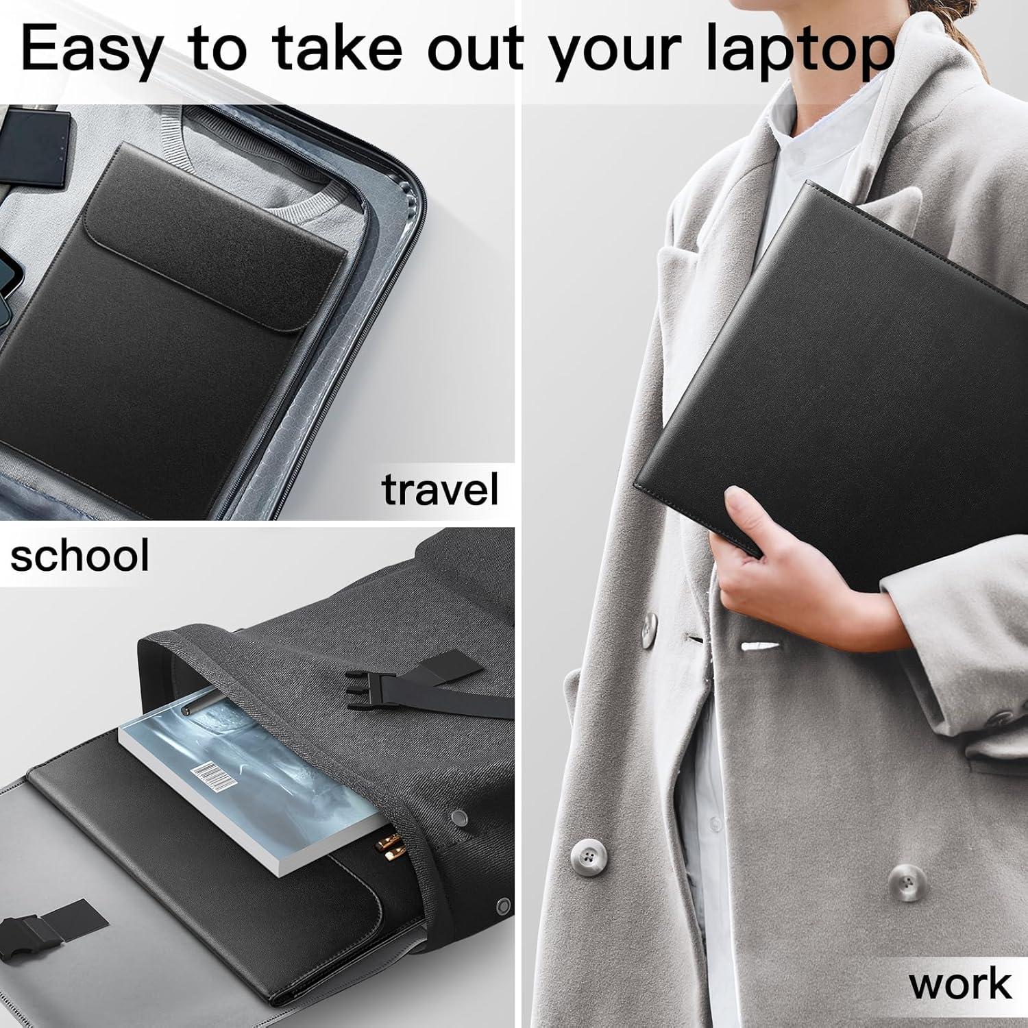 Funda delgada JETech para MacBook Air/Pro 13" Negro