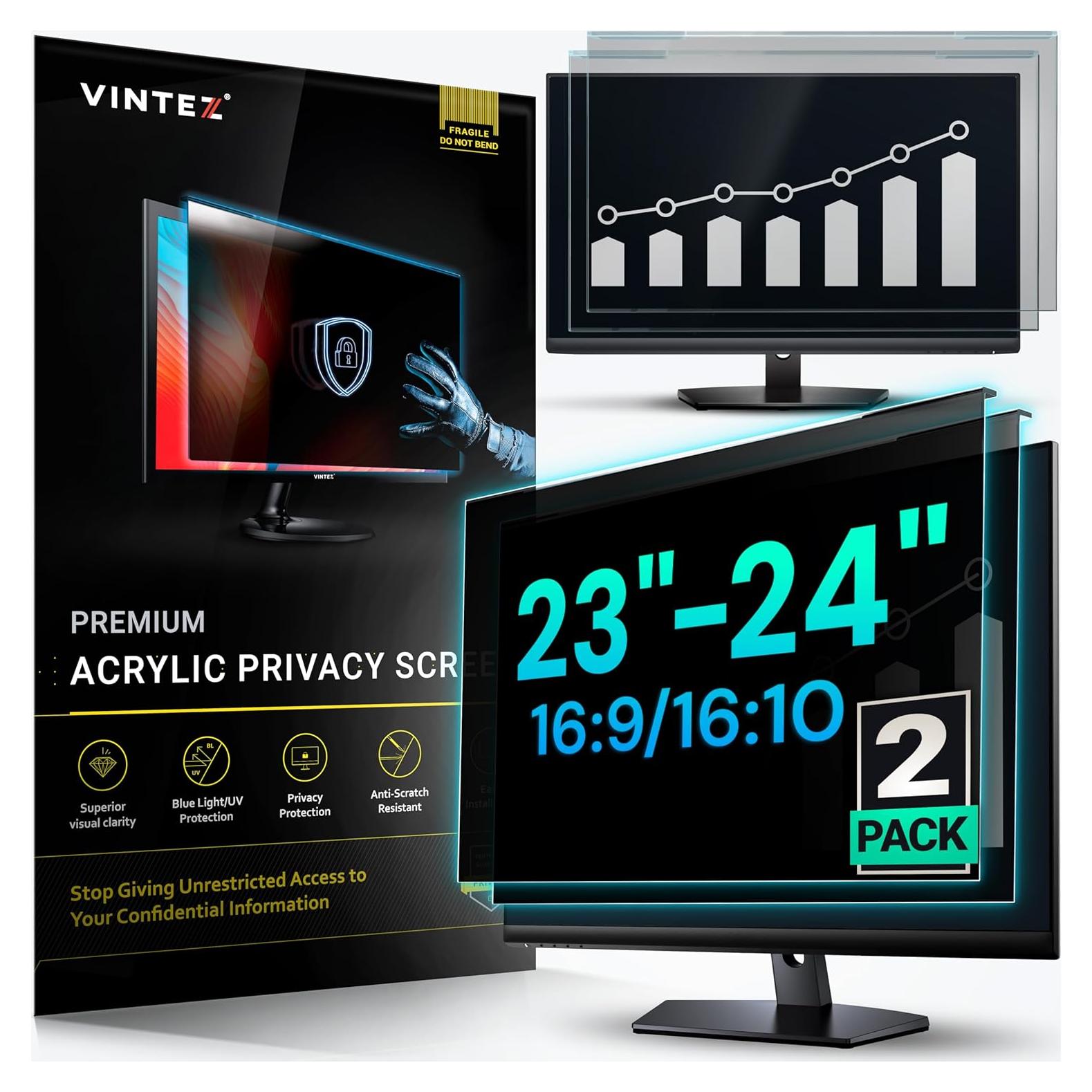 Filtro de Pantalla de Privacidad VINTEZ 23"-24" 2 Paquete