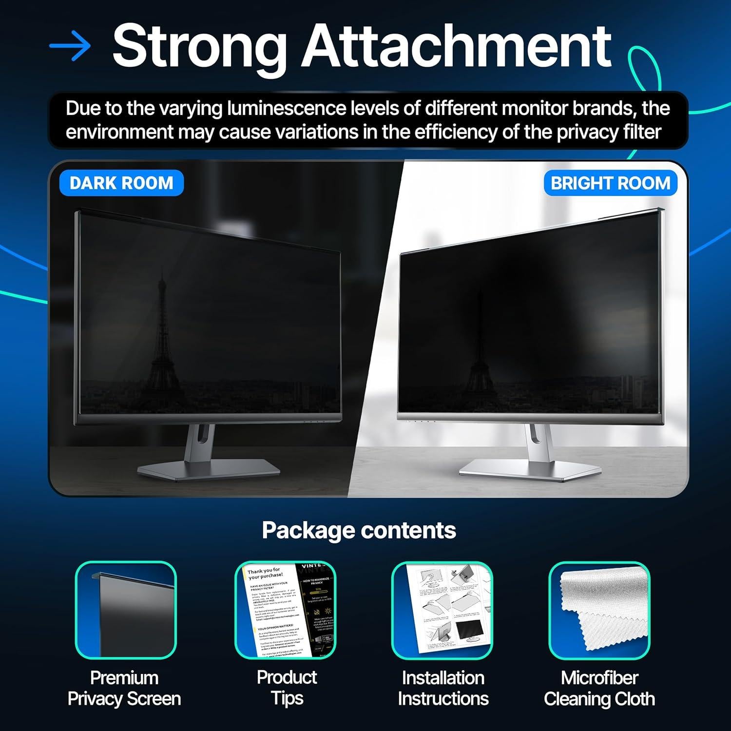 Filtro de Pantalla de Privacidad VINTEZ 23"-24" 2 Paquete
