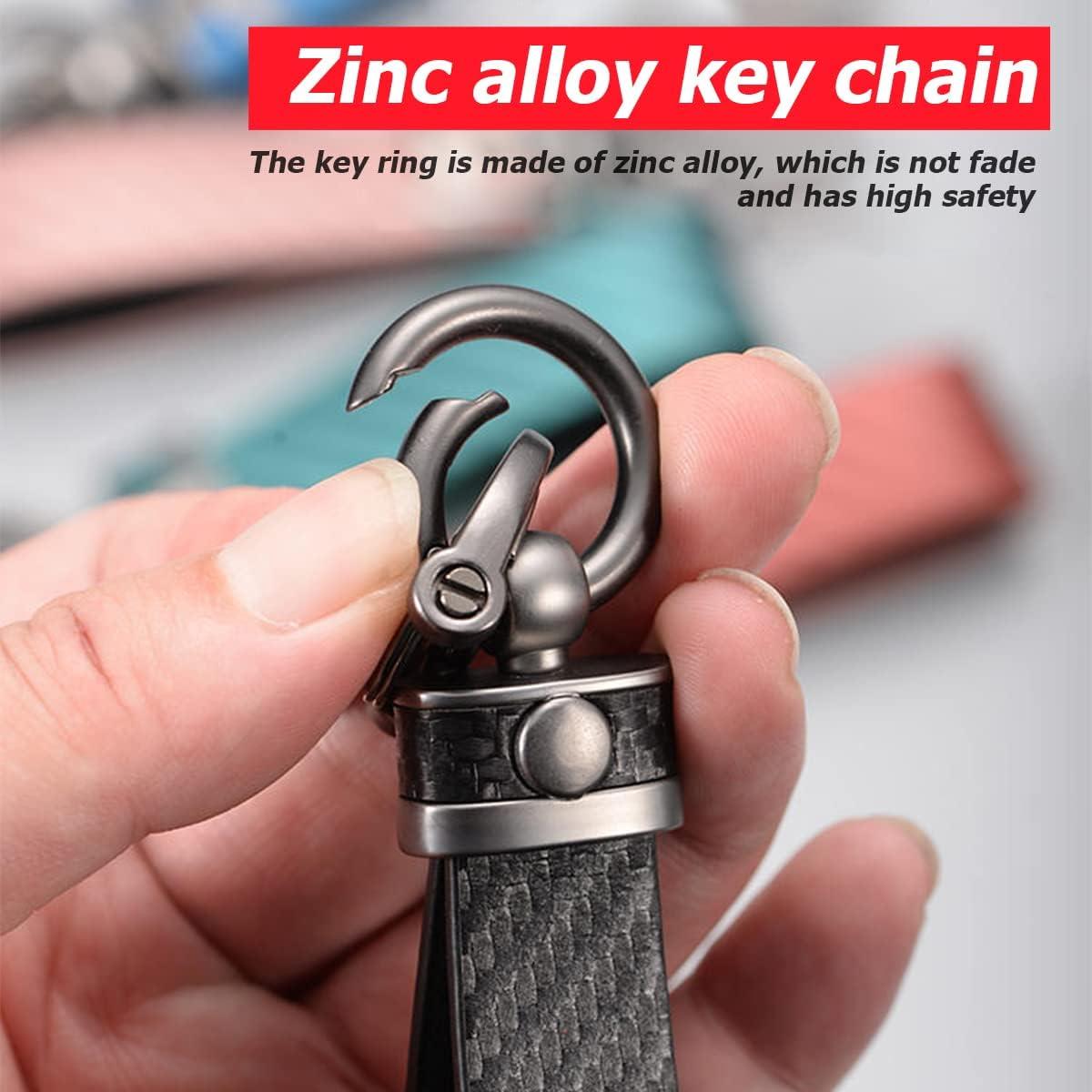 Llavero de Automóvil AUCELI de Fibra de Carbono Negro