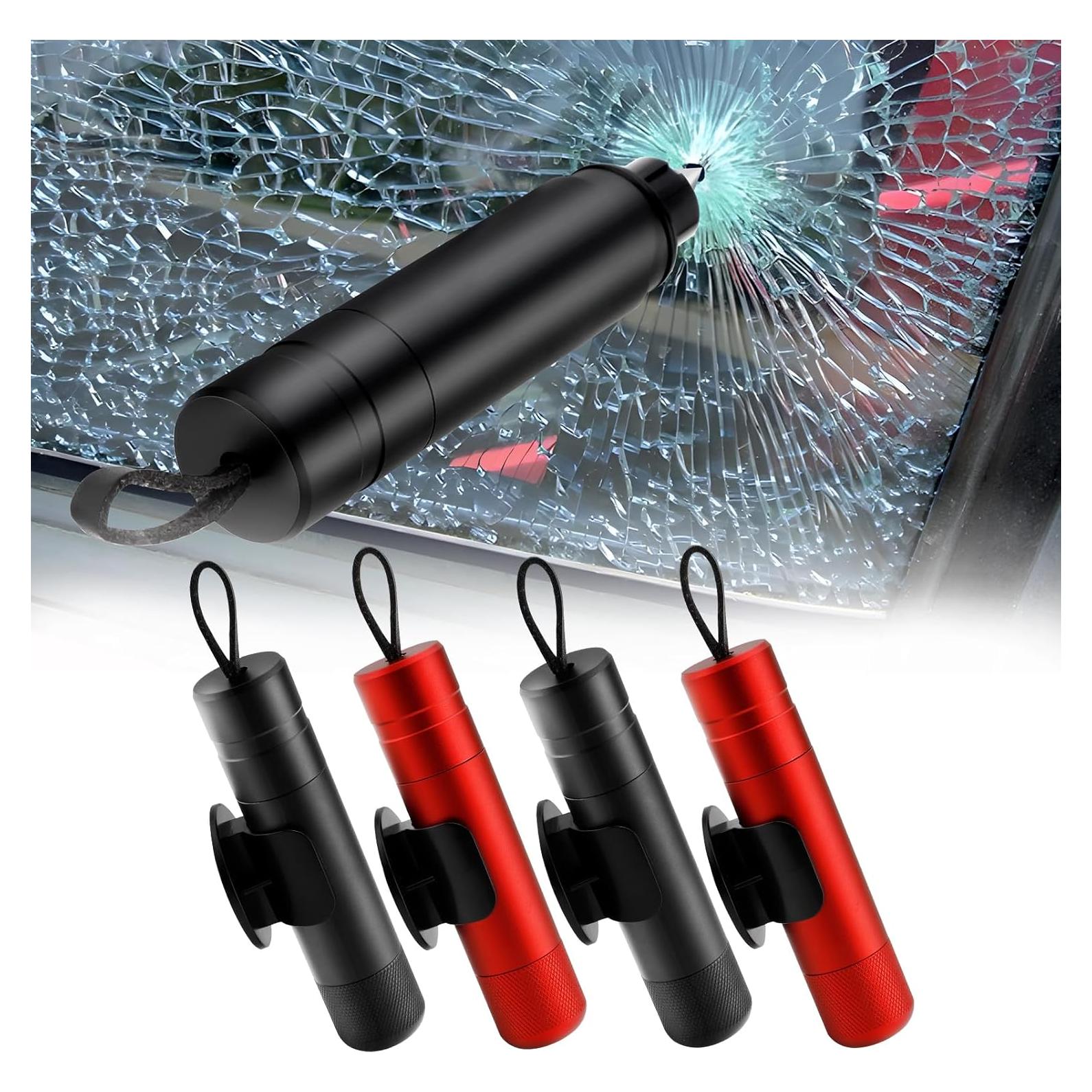 Kit de Emergencia PIFOOG 4 en 1: Rompedor de Vidrio y Cortador de Cinturón