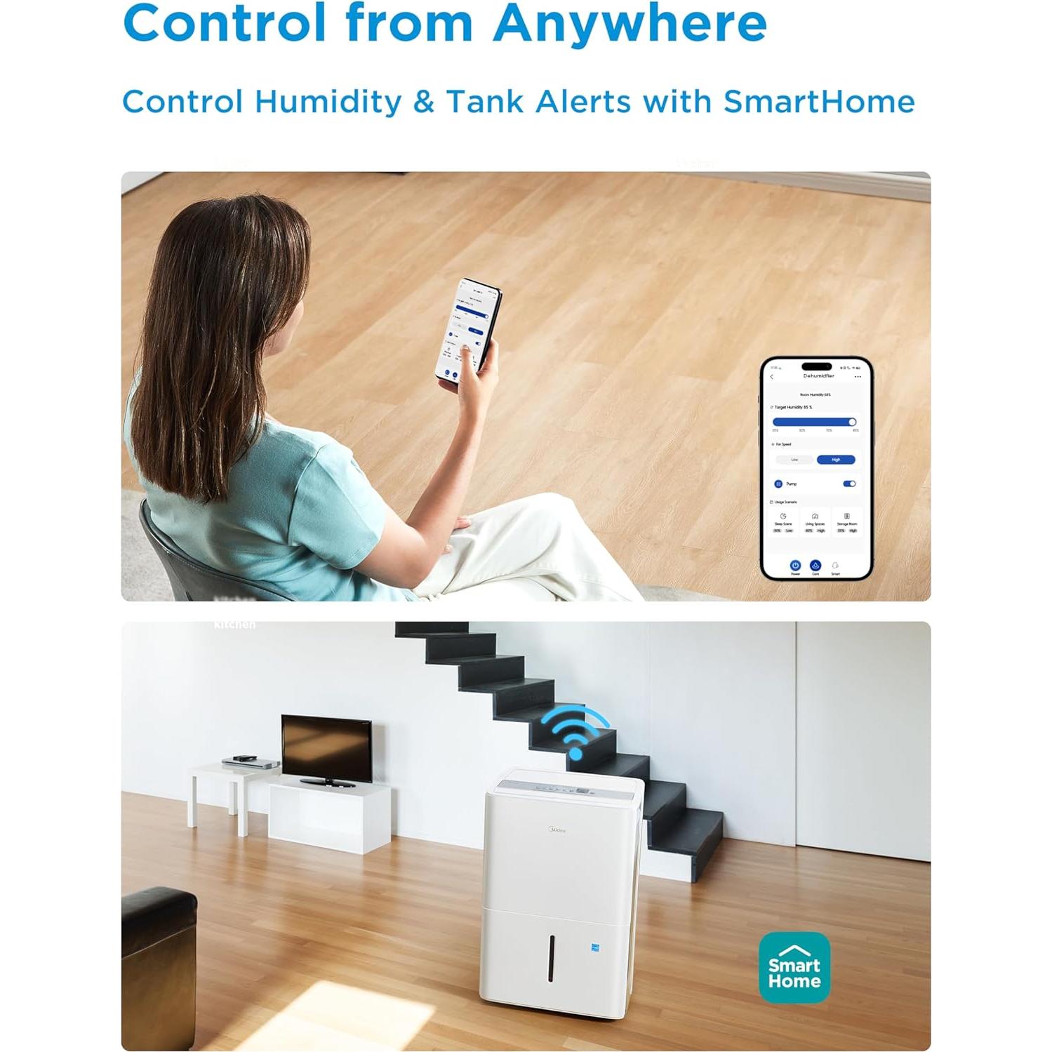 Deshumidificador Midea MAD20C1ZWS 22 Pintas 139.35 m² Blanco