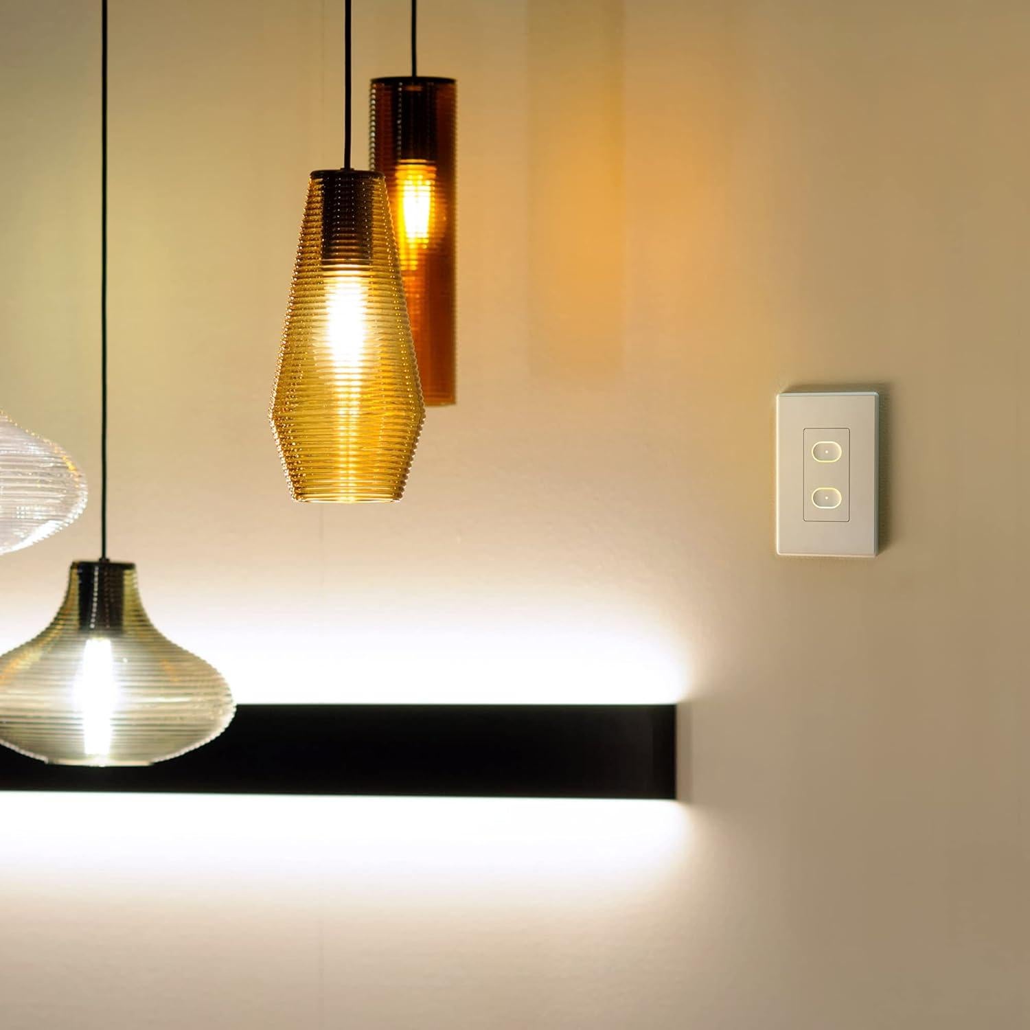 Interruptor Inteligente LIFX Blanco Táctil Wi-Fi 2 Botones