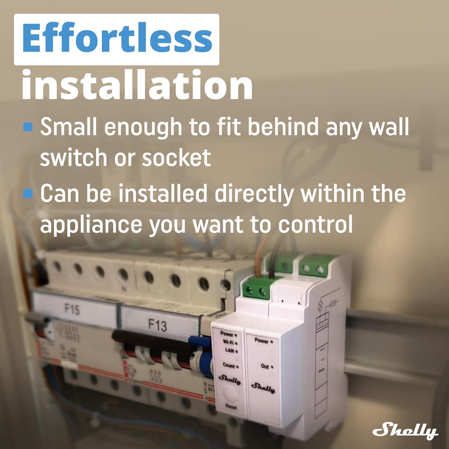 Interruptor Adicional Shelly Pro 3EM | Automatización Energía Solar