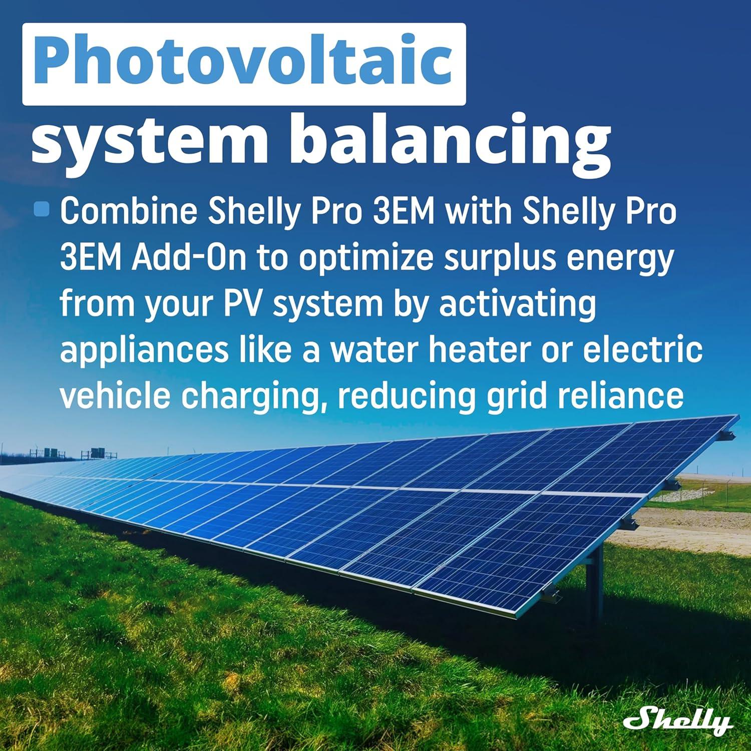 Interruptor Adicional Shelly Pro 3EM | Automatización Energía Solar