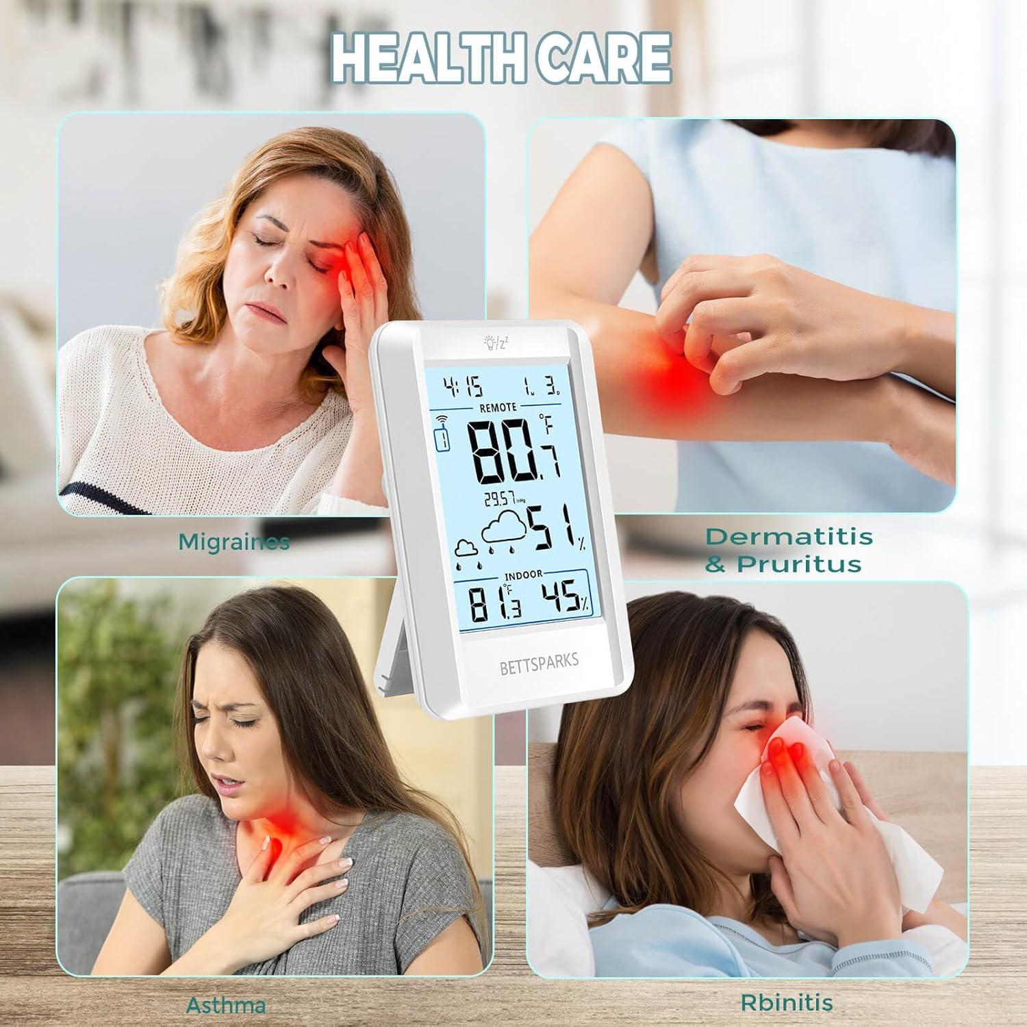 Termómetro Inalámbrico Bettspark BR-E3-002 con 2 Sensores