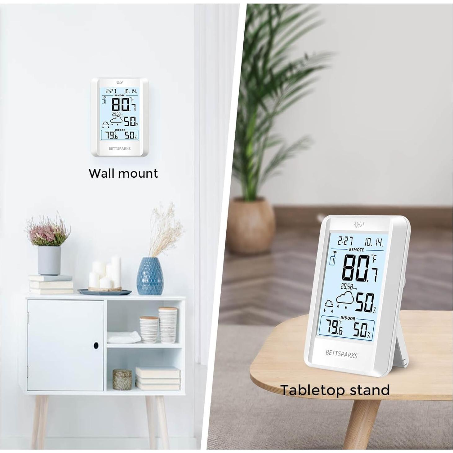 Termómetro Inalámbrico Bettspark BR-E3-002 con 2 Sensores