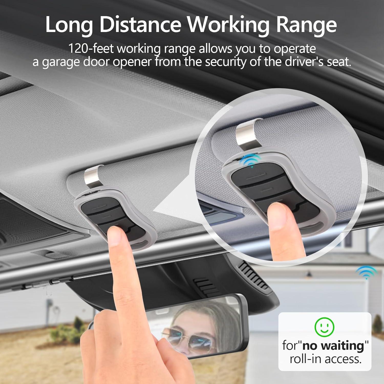 Control Remoto de Garaje Genie G3T-BX G3T-R 2 Unidades 315/390MHz