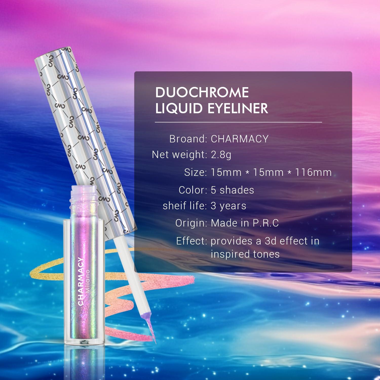 Delineador Líquido Chameleon CHARMACY #301, Alta Pigmentación, Punta Fina