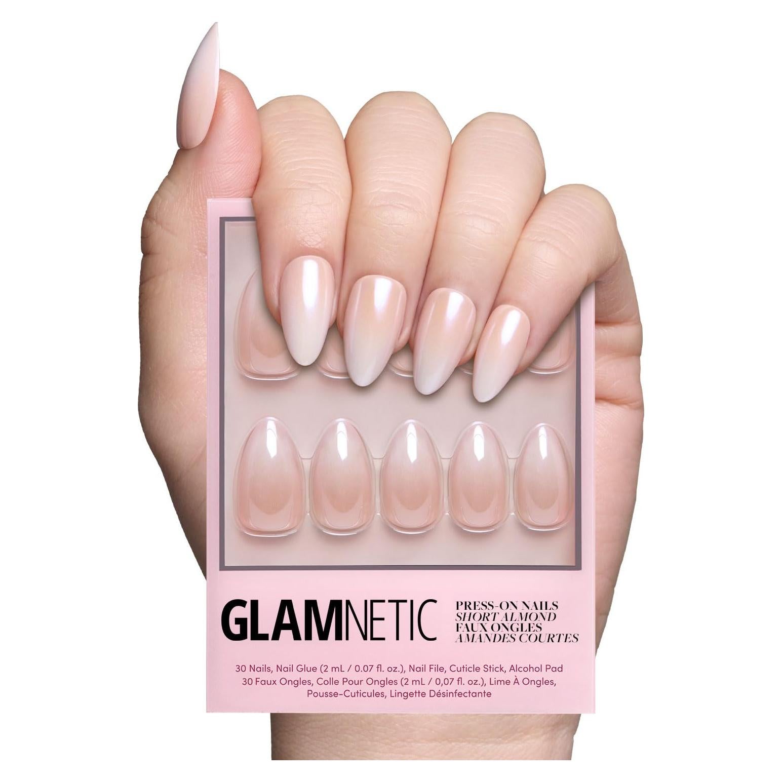 Uñas Postizas Glamnetic Prometido - Ombré Nude Brillante 30 Uñas