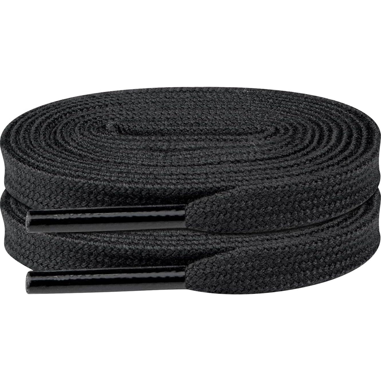 Cordoneras Planas de 8mm para Zapatillas Prada - 139.7cm Negro