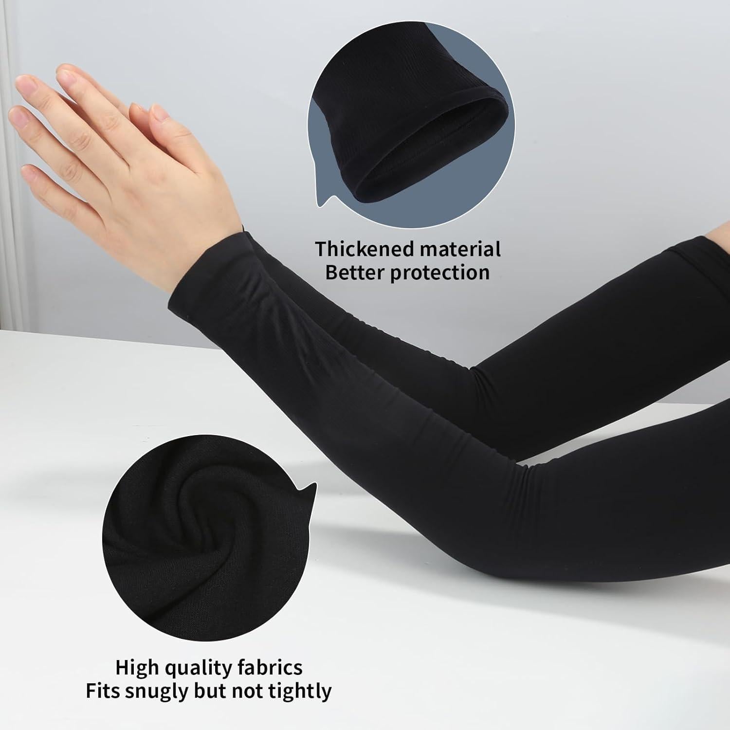 Mangas de Compresión NIPURA para Hombres - Protección UV 4 Pares