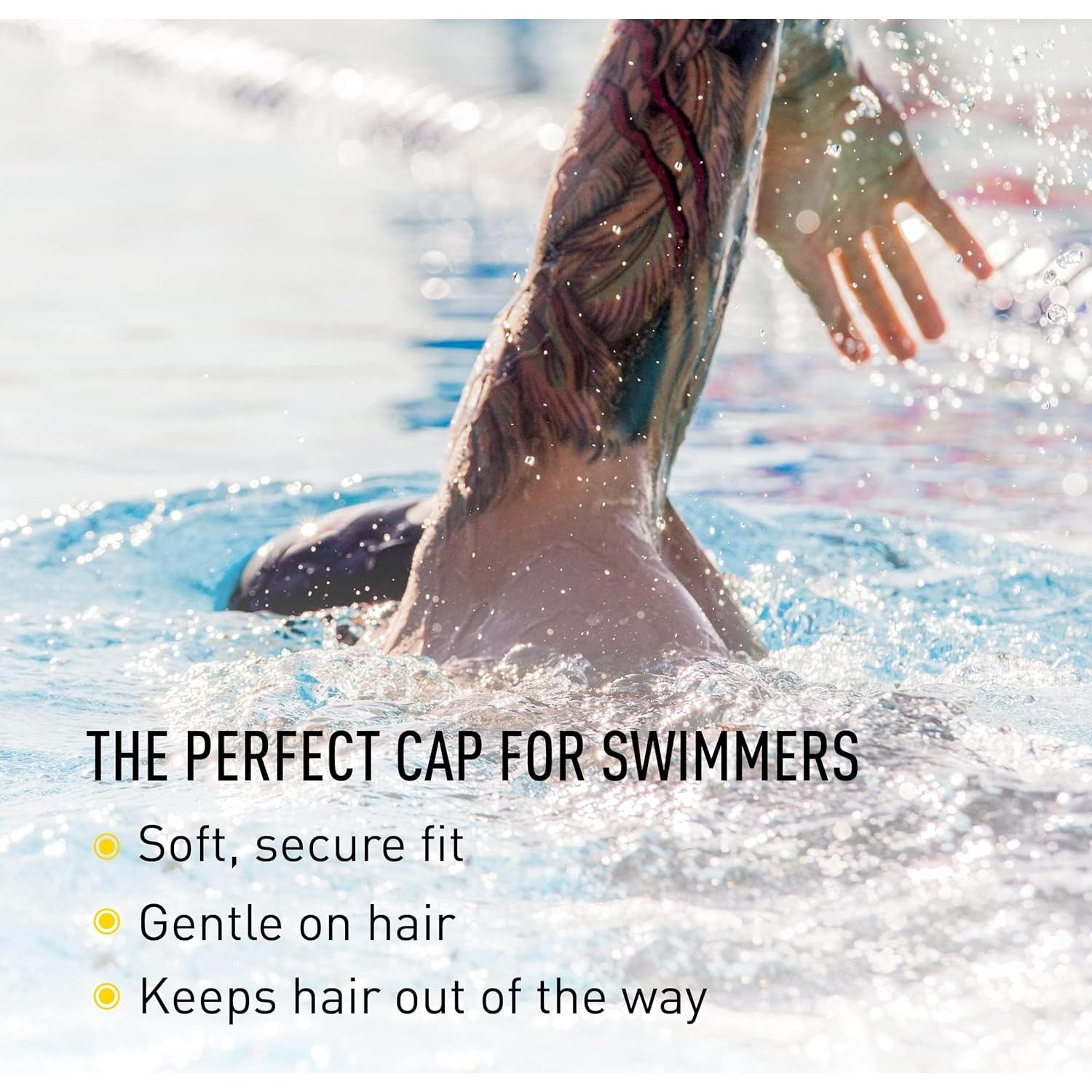 Gorro de natación FINIS de spandex unisex - Ajuste cómodo y suave