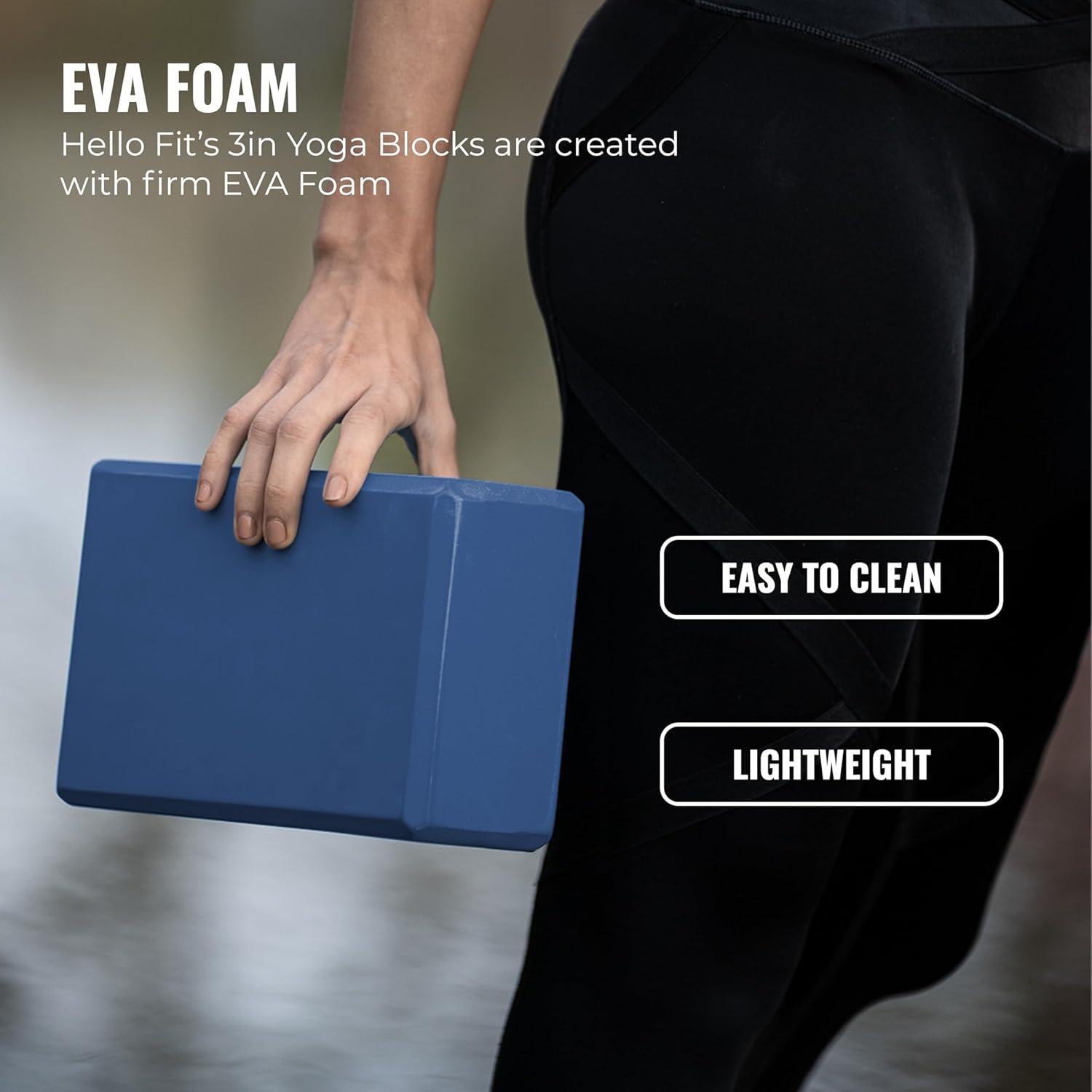 Bloque de Yoga Hello Fit EVA 10 Piezas 7.6x15.2x22.8 cm