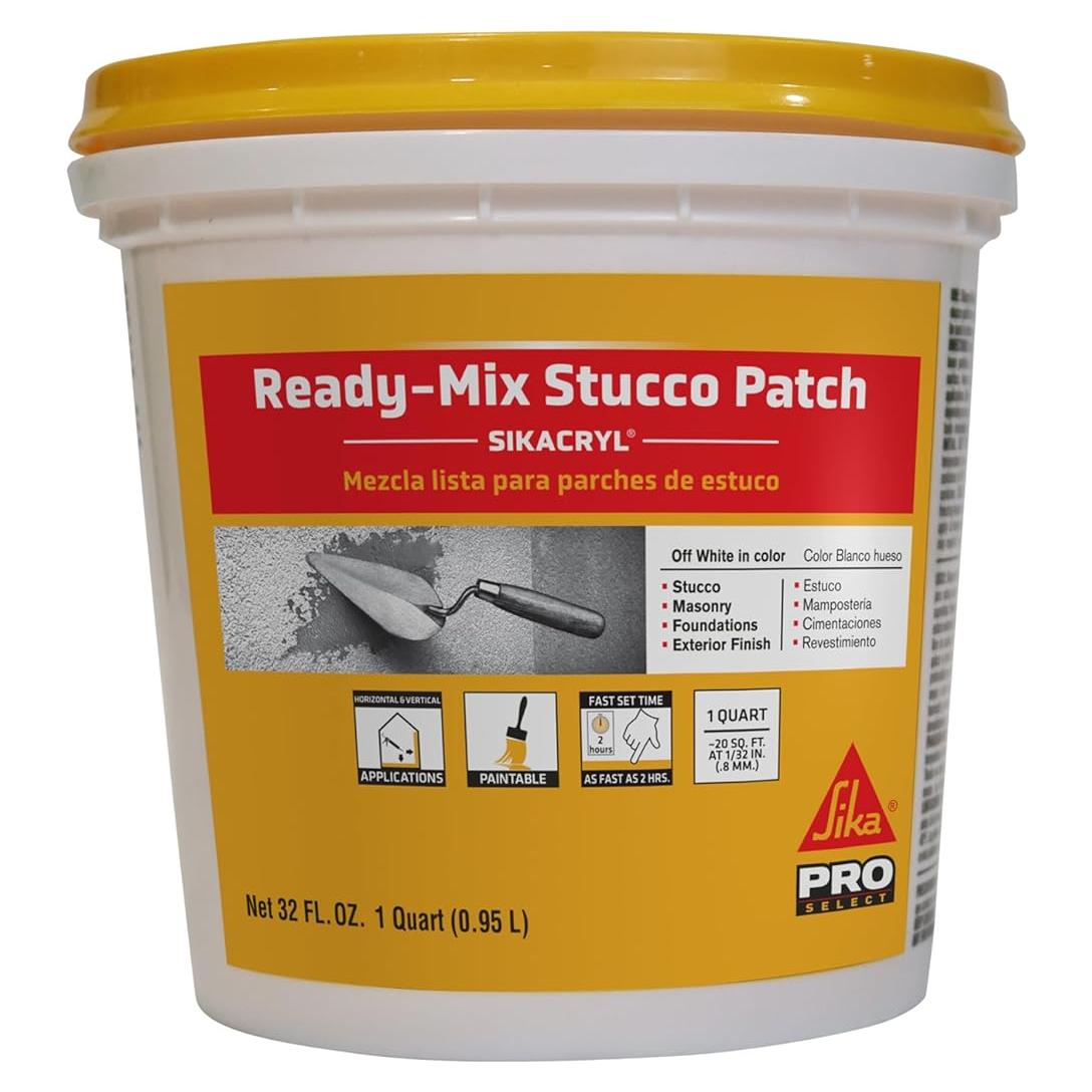 Parche de Estuco Sika Sikacryl 1L Blanco Resistente a la Humedad