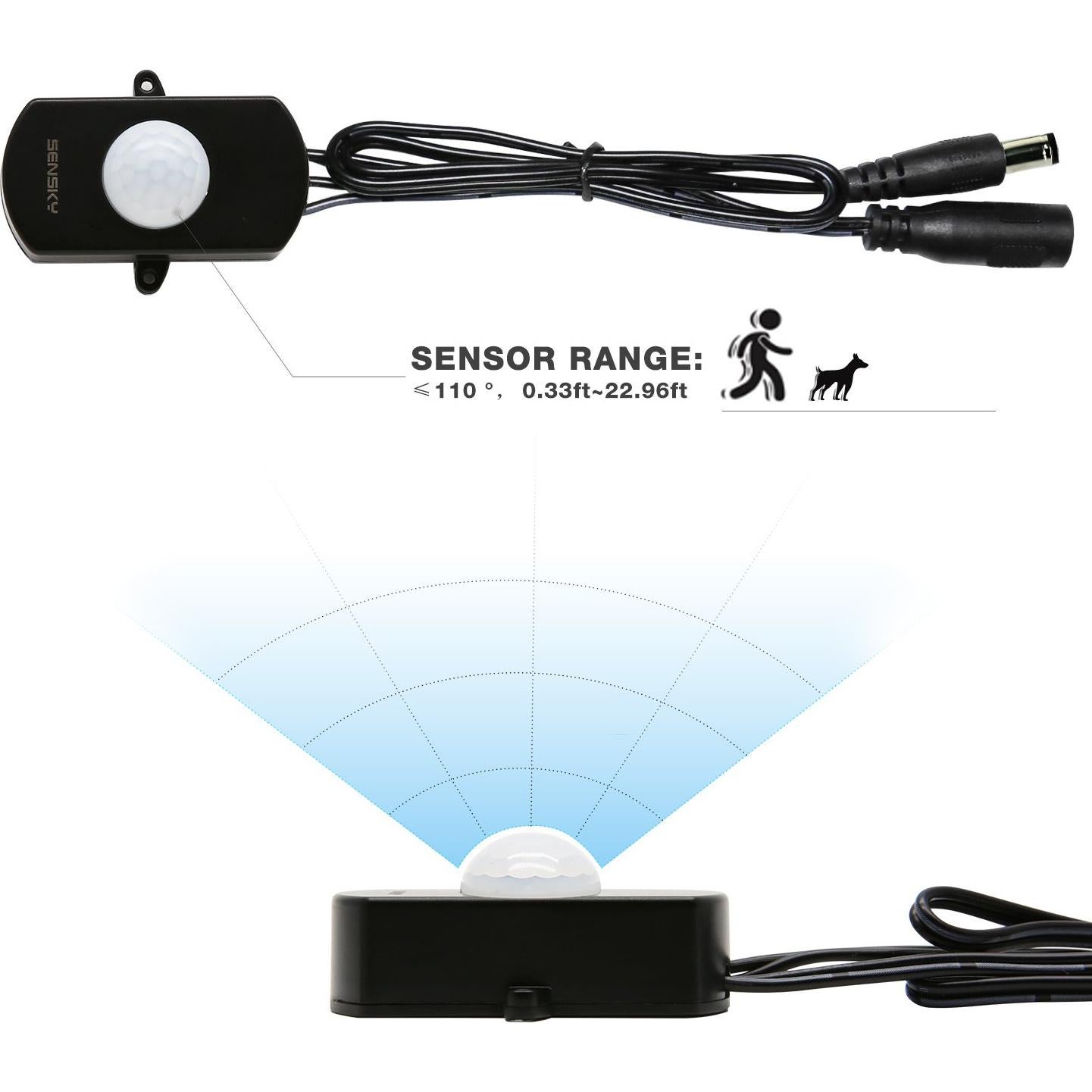 Interruptor de Sensor de Movimiento SENSKY BS010L 12V-30V