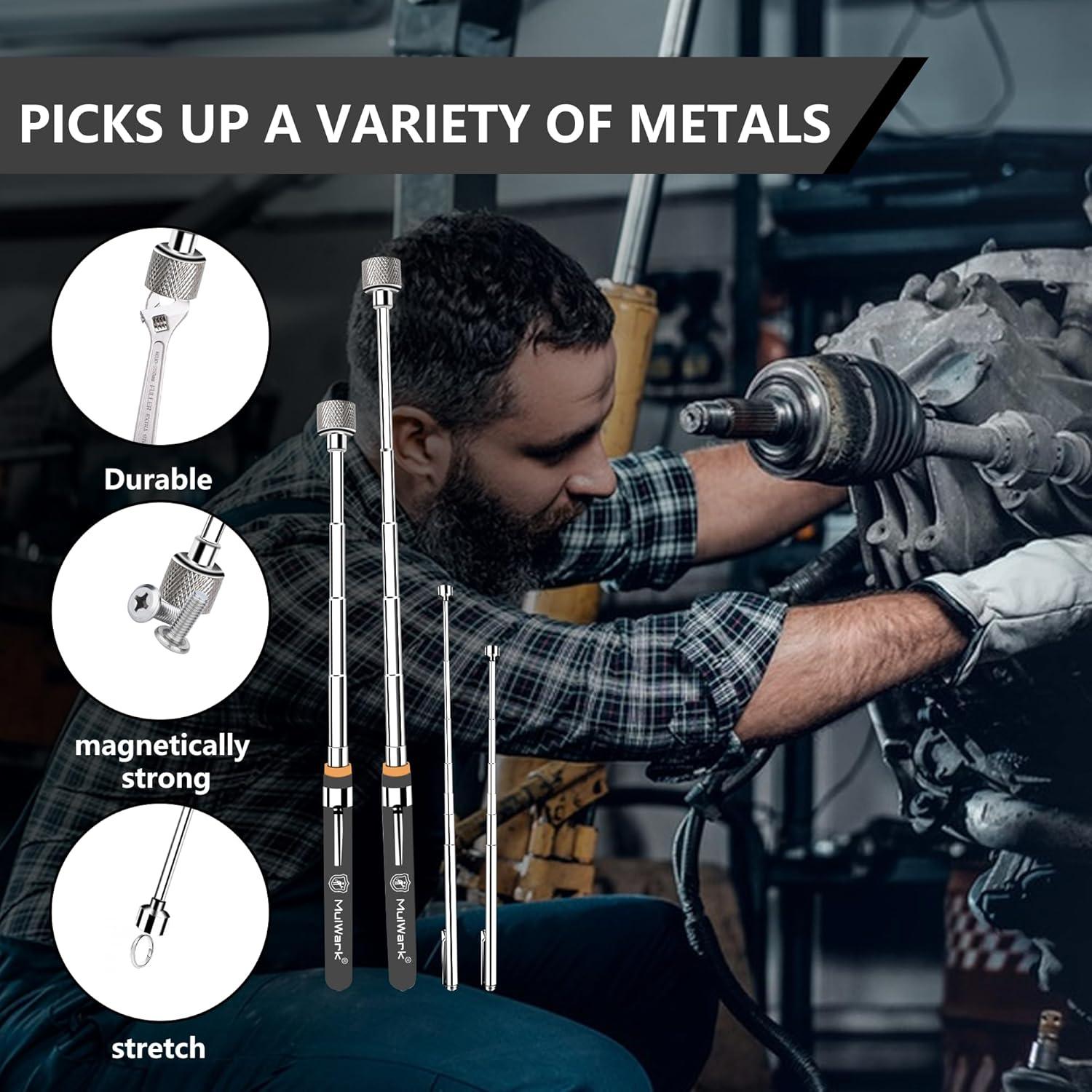 Herramienta de Recogida Magnética Telescópica Mulwark 5 Pcs