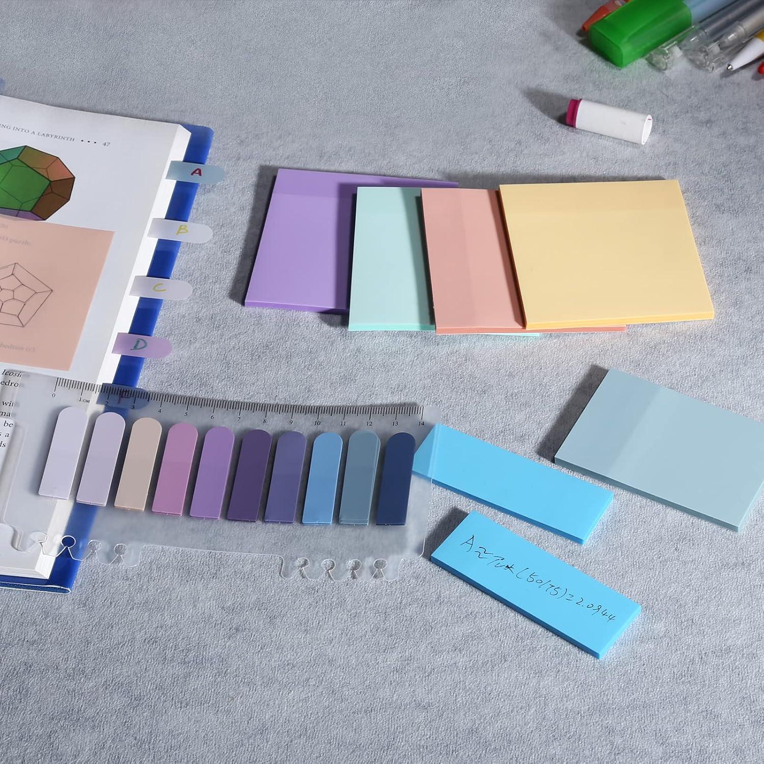 Notas Adhesivas Transparentes ONEDONE 550 Hojas Multicolor