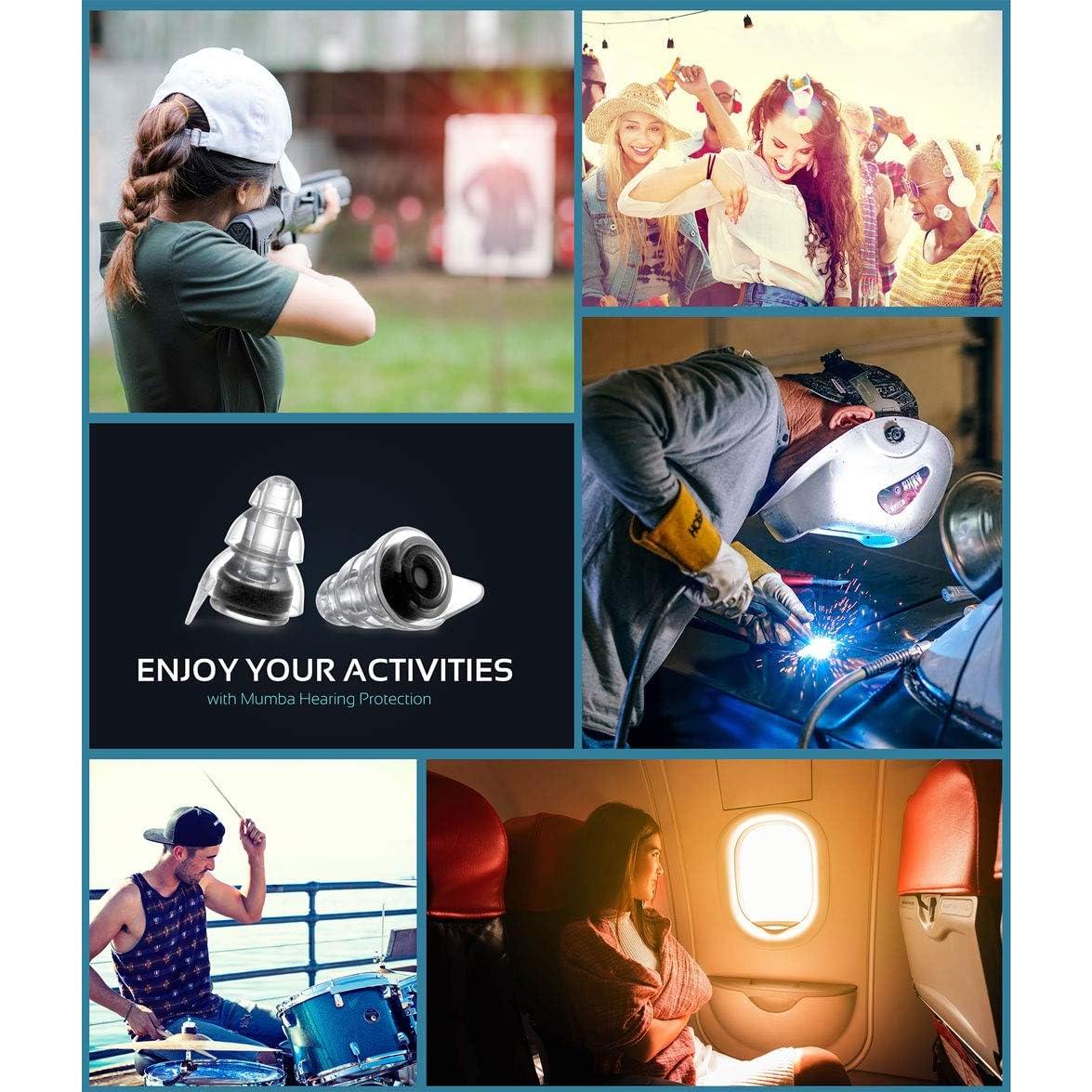 Tapones para oídos Mumba de alta fidelidad reutilizables 24dB
