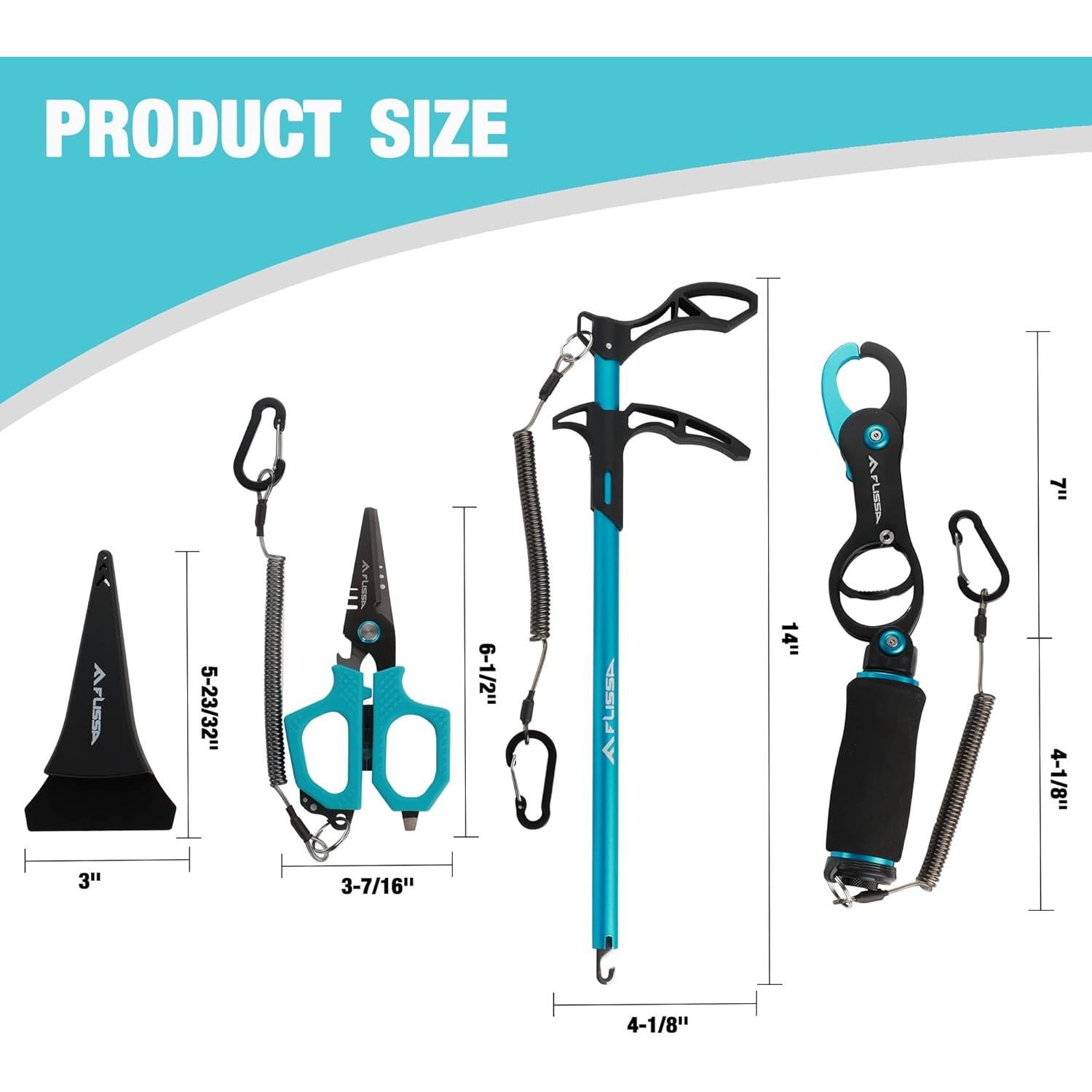 Kit de Herramientas de Pesca FLISSA 3 Piezas con Balanza 20 kg