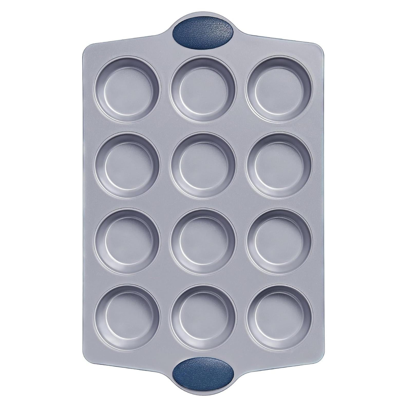 Sartén de Muffin BRONYPRO 12 Tazas Cerámica Antiadherente Azul