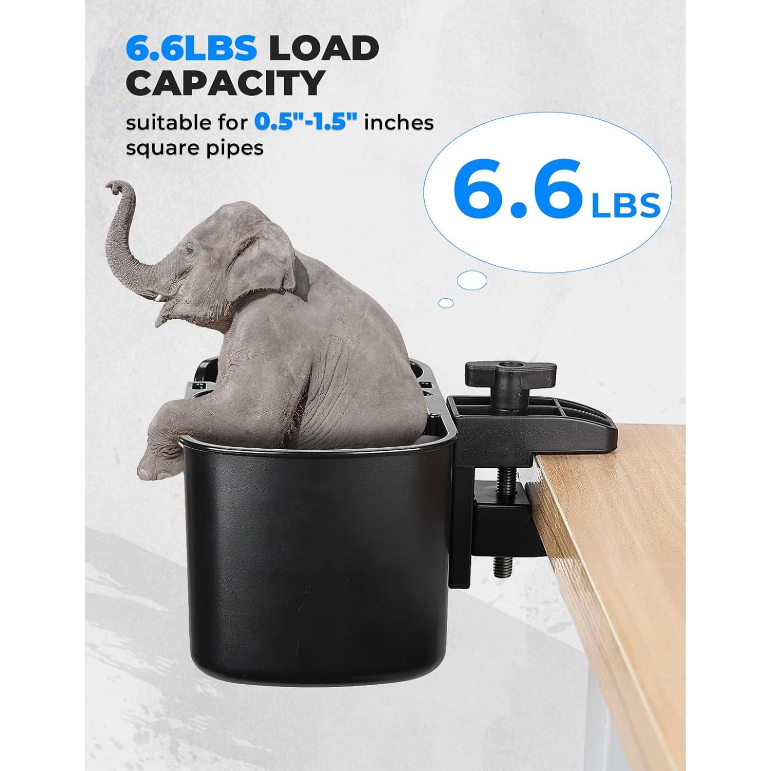 Soporte para Taza de Escritorio KEMIMOTO Negro, 3 Compartimentos